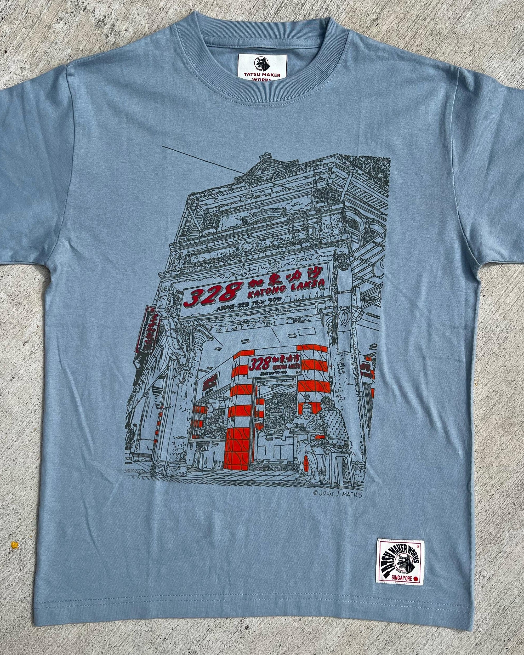 TATSU MAKER WORKS | 328 Katong Laksa T-Shirt (Acid Blue)