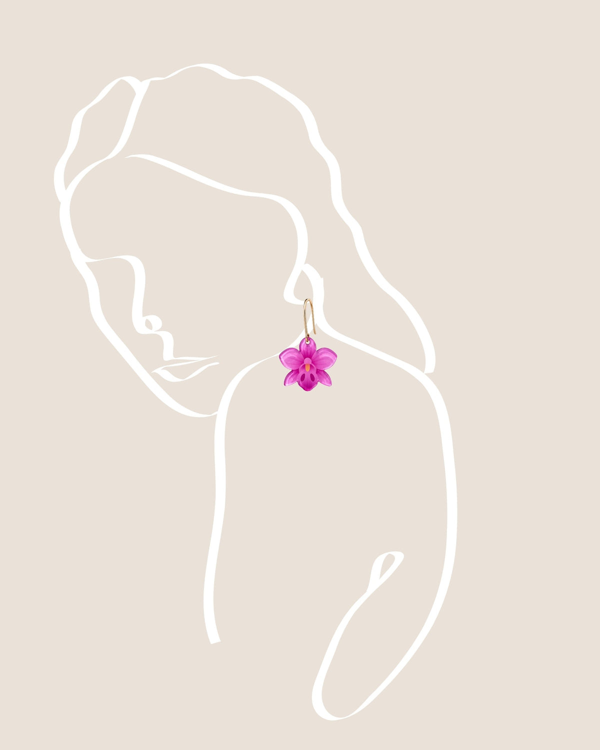 THE ANTECEDENT STORE | Purple Orchid Earrings | Stories of Singapore