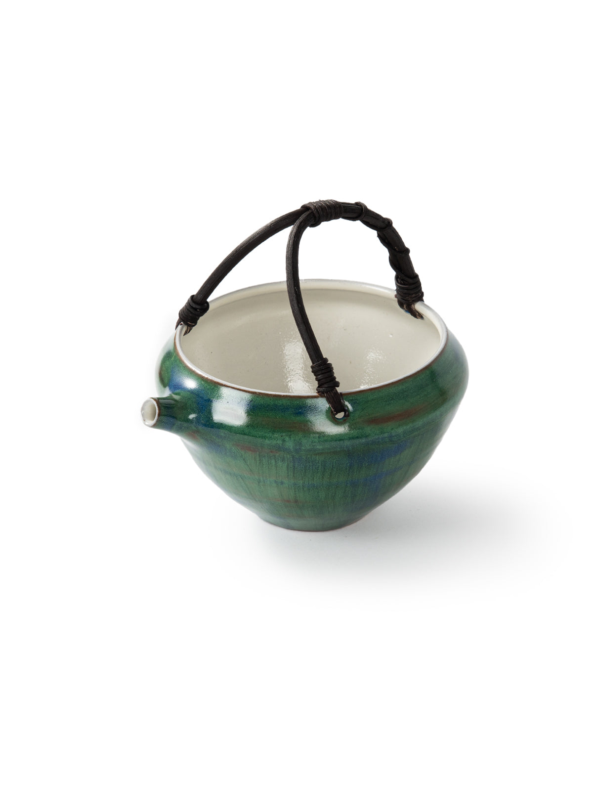 CRAFILAB | Official Green Glaze & Rattan Tea Bowl