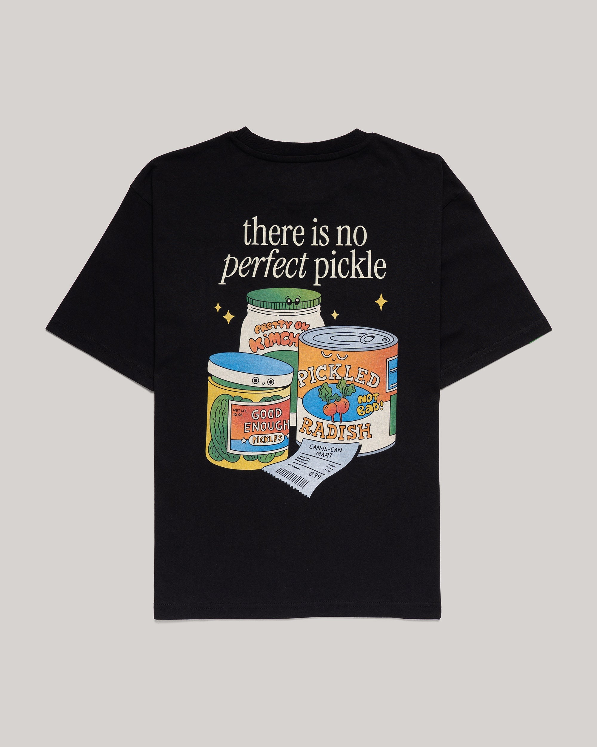 TALKING TOES | Picky Pickle Oversized Tee - Black