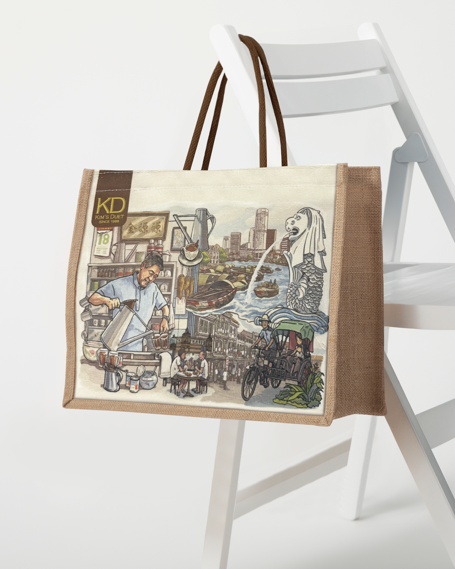 KIM'S DUET | Heritage Jute Bag