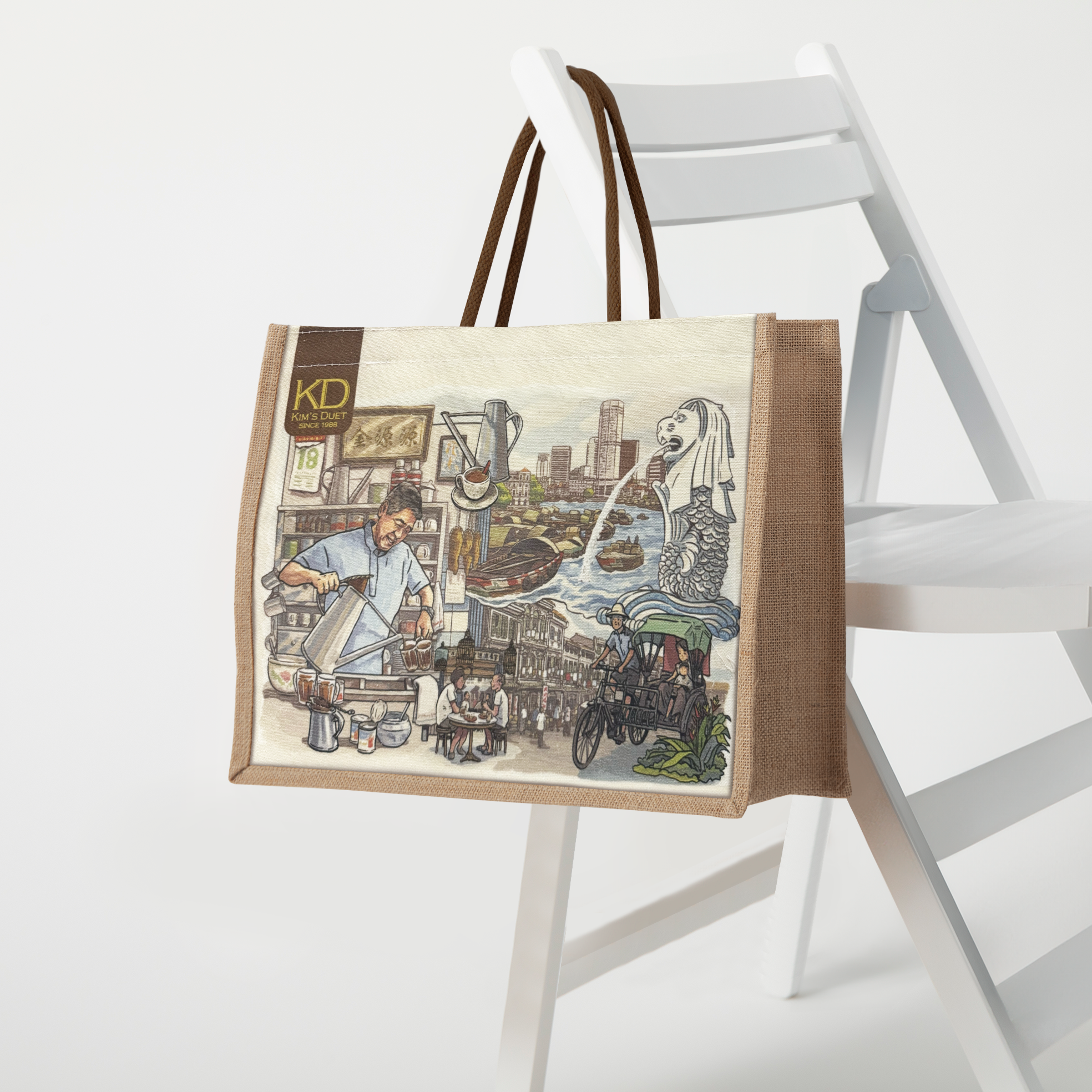 KIM'S DUET | Heritage Jute Bag