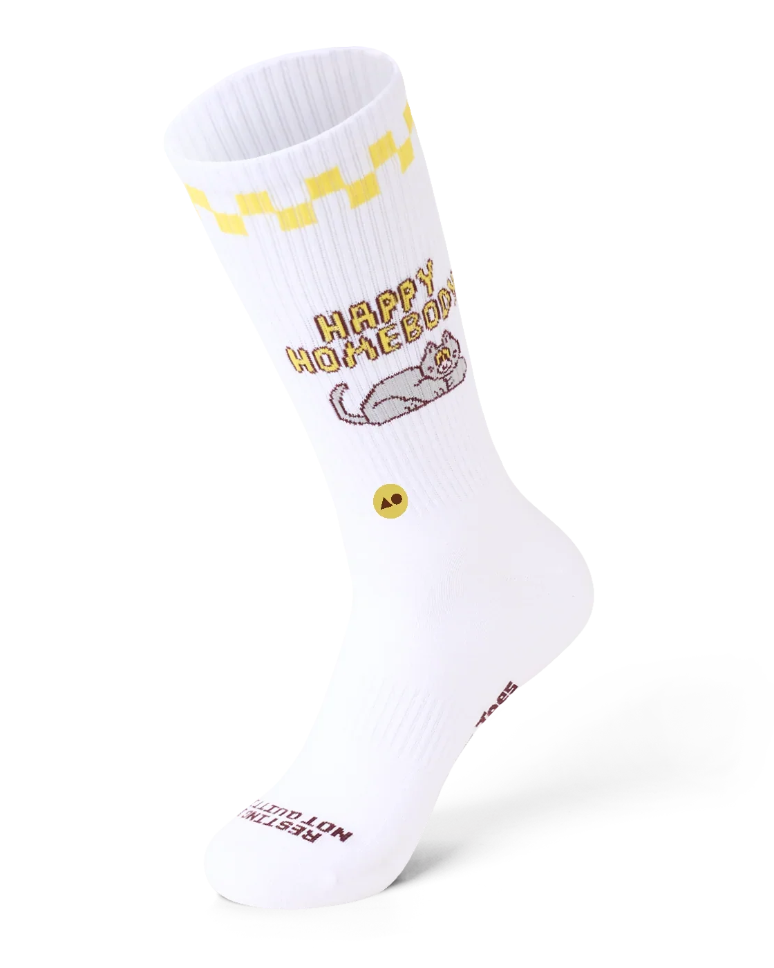 TALKING TOES | Happy Homebody Ribbed Crew Sock