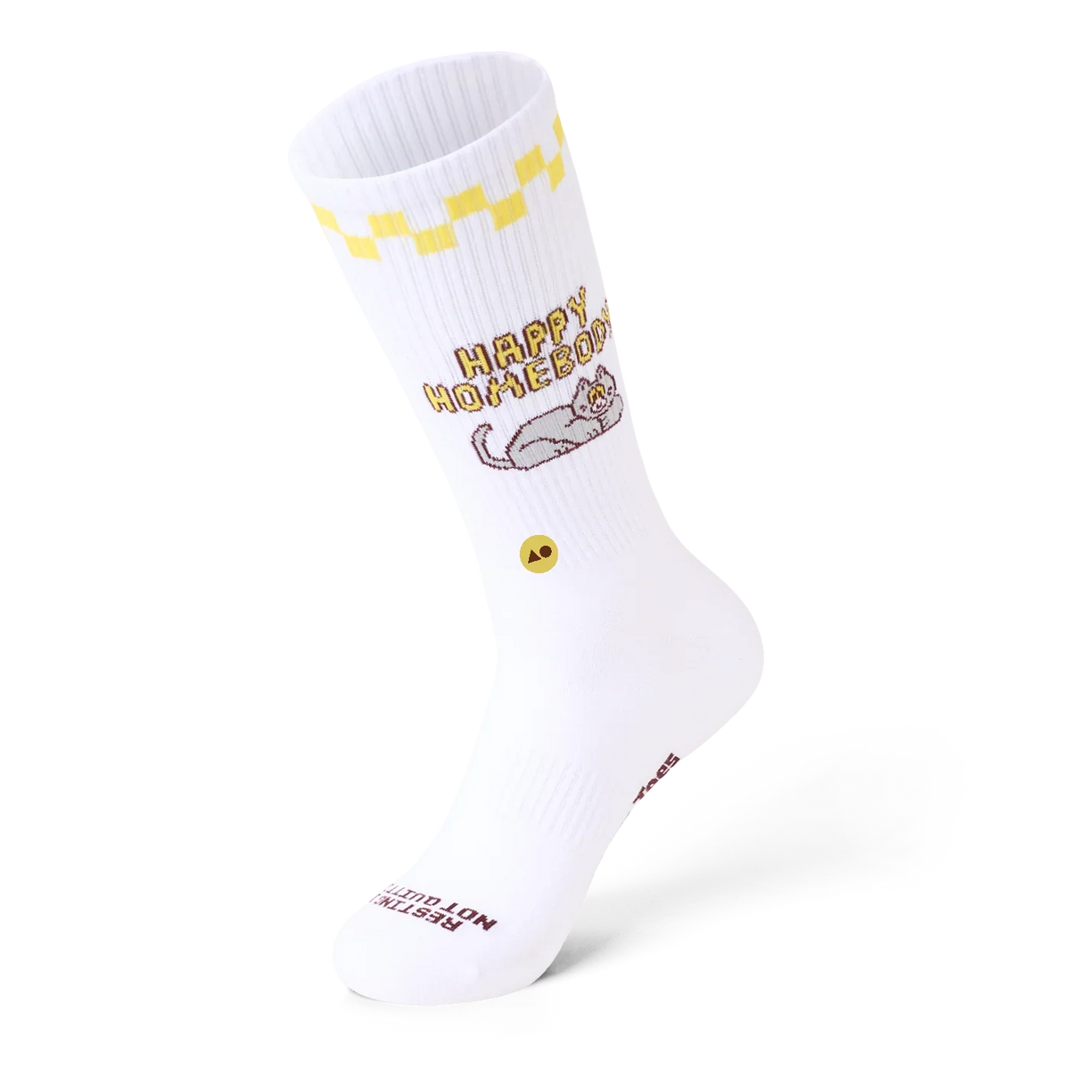TALKING TOES | Happy Homebody Ribbed Crew Sock
