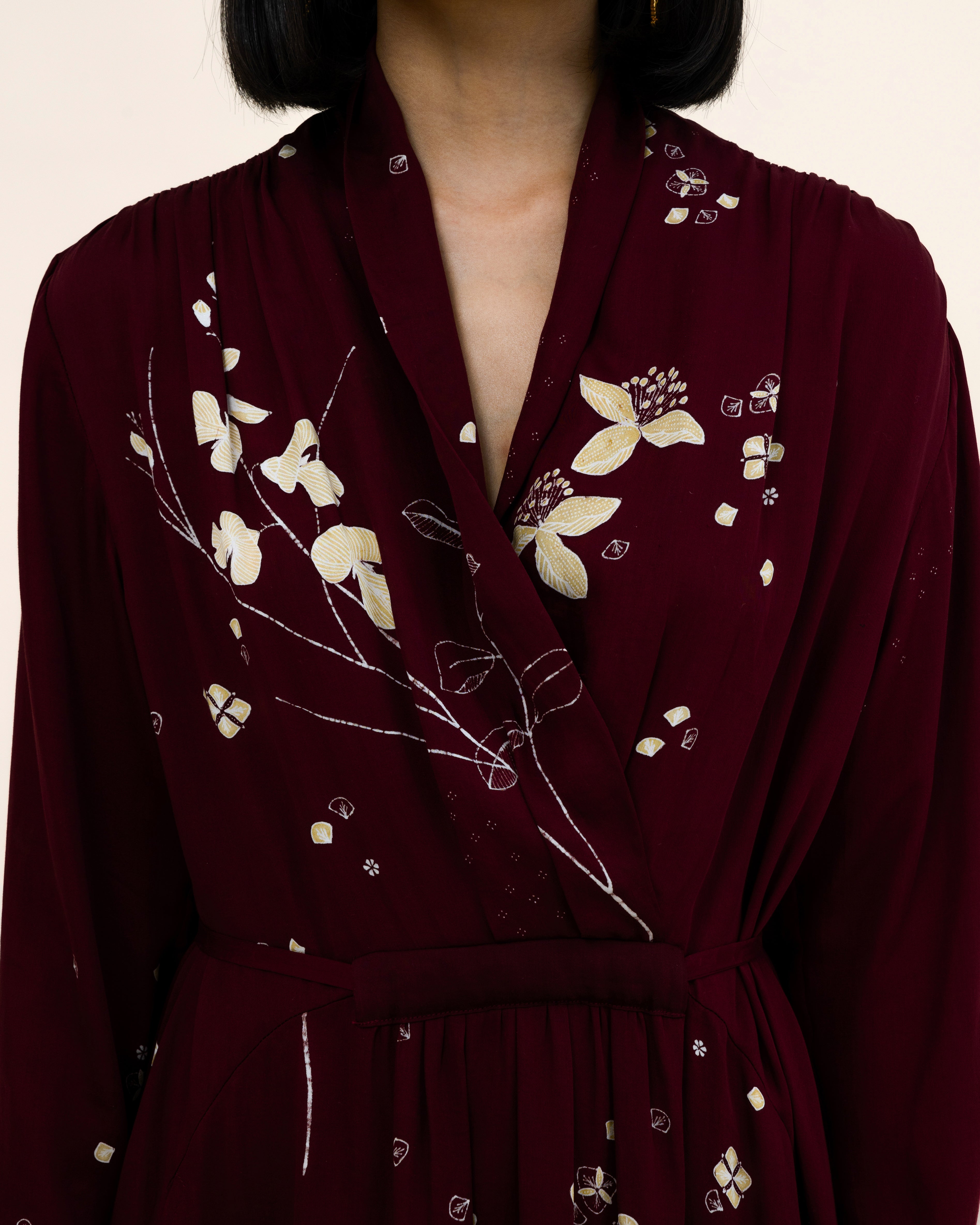 SUKKHA CITTA | SERIBU BUNGA - Long Sleeves Evening Dress