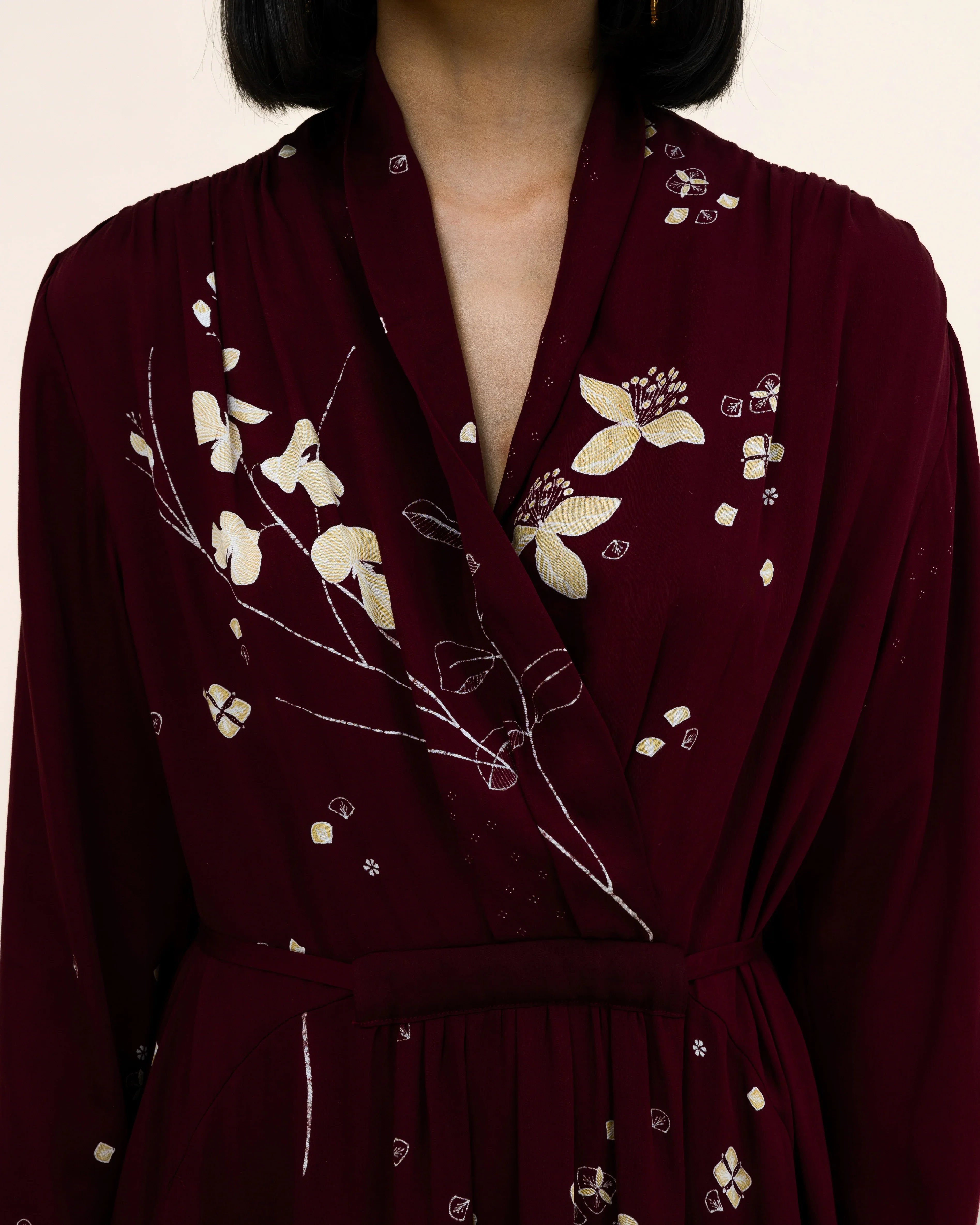 SUKKHA CITTA | SERIBU BUNGA - Long Sleeves Evening Dress