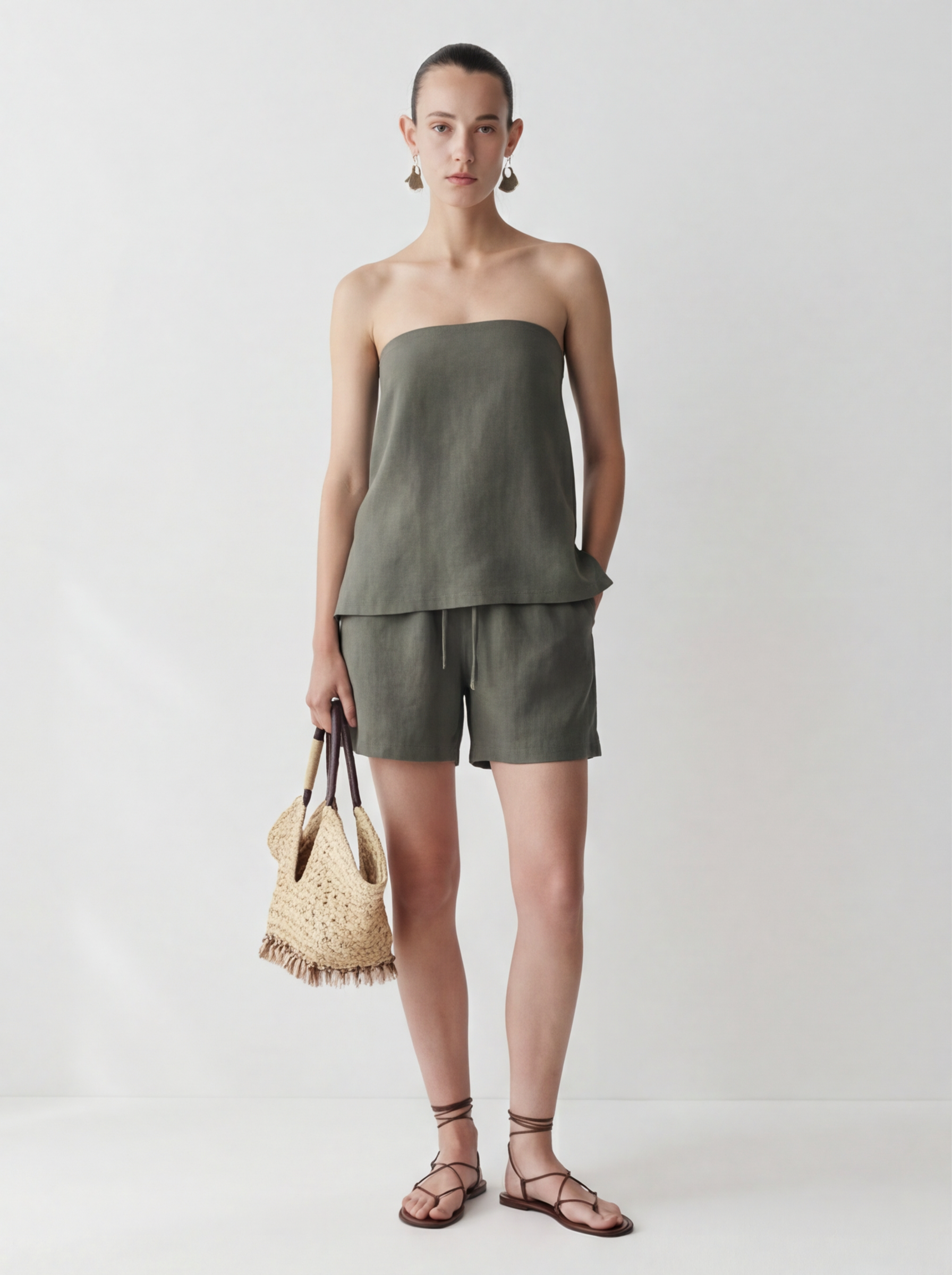 LAYERPLAN | Kael Ruched Back Strapless Top