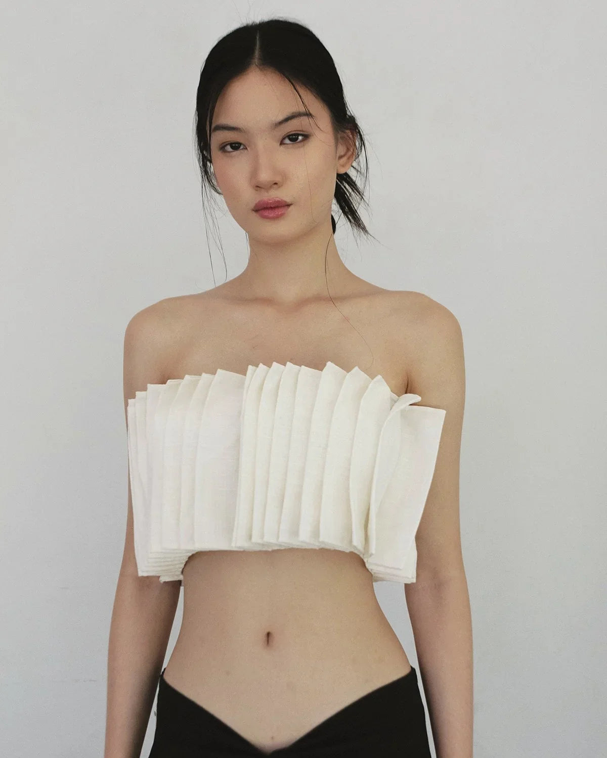 SAYA | Alga - Pinched Pleats Tube Top