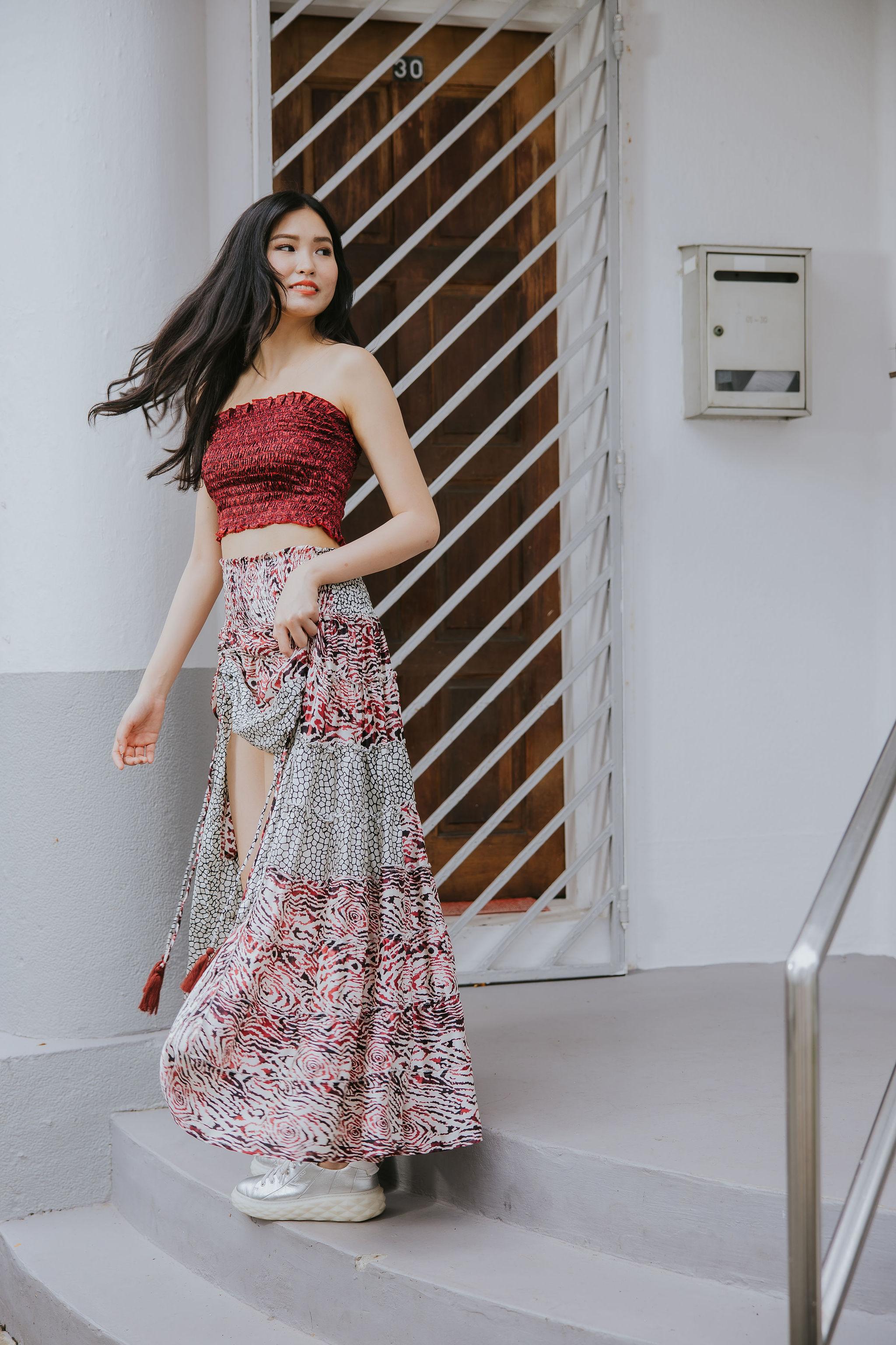 RAJA RANI | Modal Silk Tube Top & Skirt Set