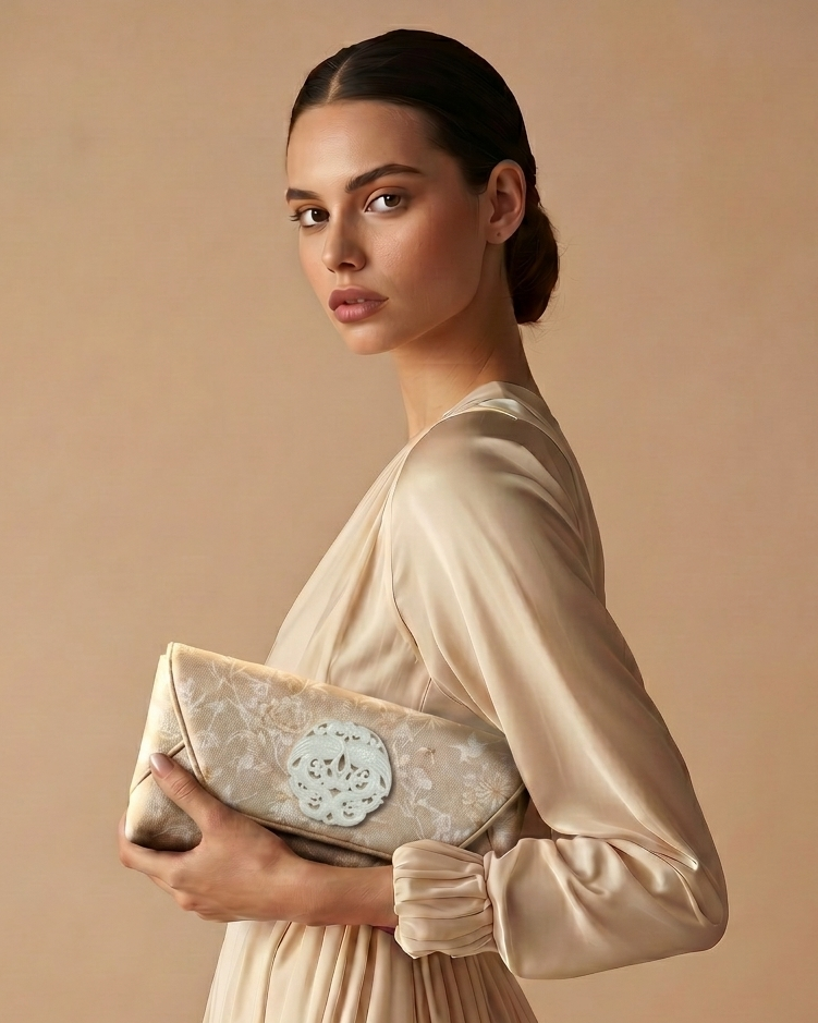 DESTI SAINT | Double Phoenix Floral Print Envelope