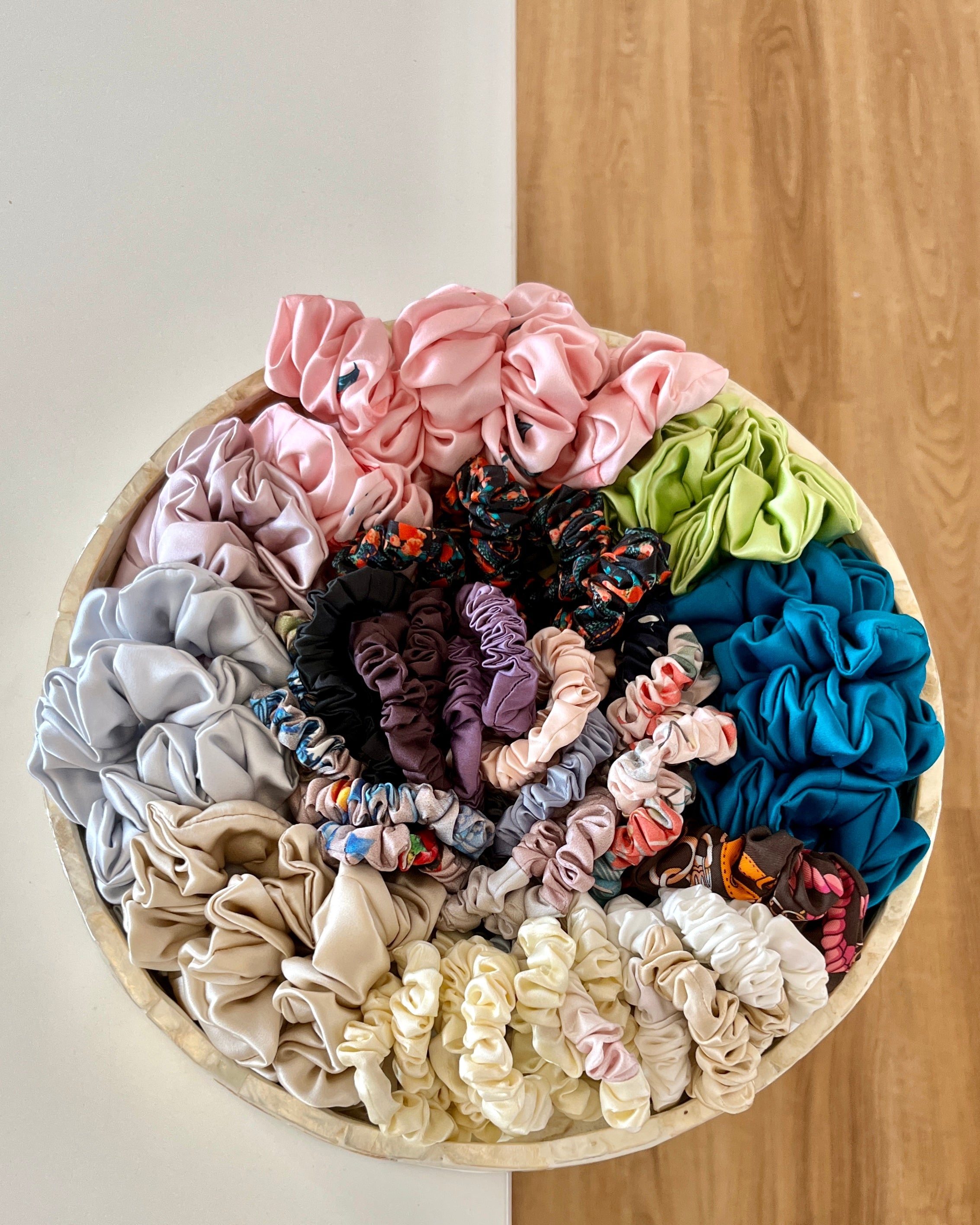 BELLS & BIRDS | Mulberry Silk Scrunchies (Set of 3)