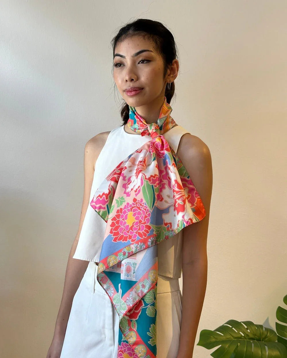 BINARY STYLE | Jalan Besar Silk Square Scarf 87x87cm