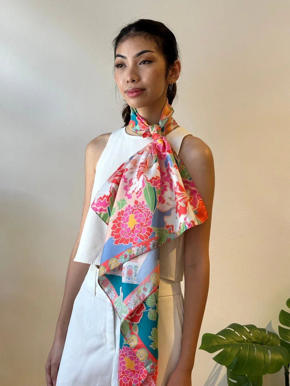 BINARY STYLE | Jalan Besar Silk Square Scarf 87x87cm