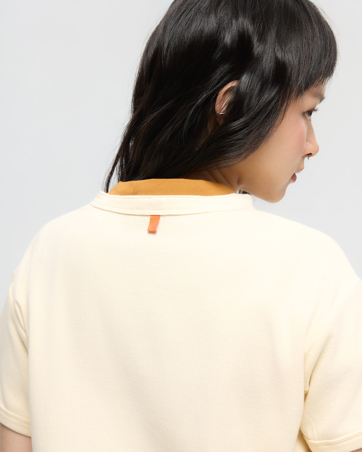 3EIGHTH | Military Henley Tee in Cream