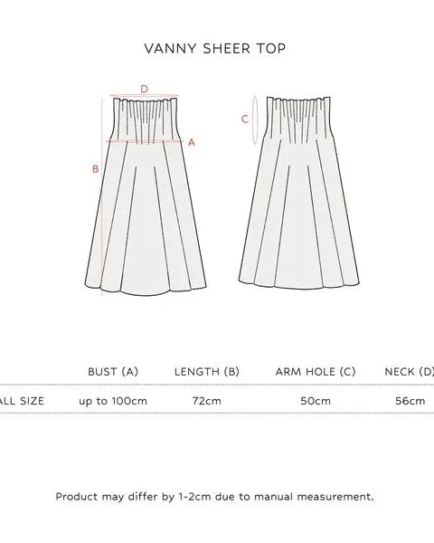 SAYA | Vanny - Sheer Top