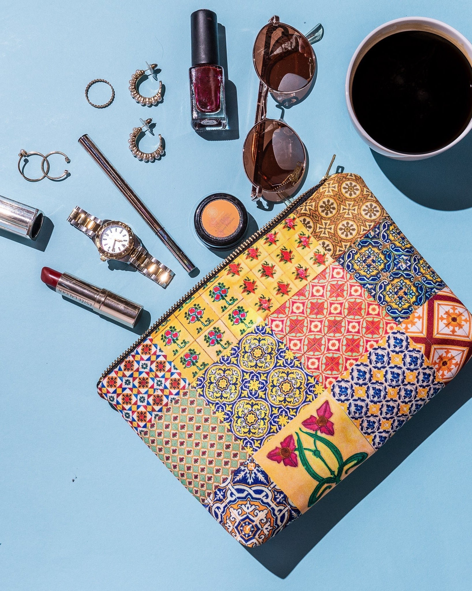 PHOTO PHACTORY | Peranakan Tiles Design Travel Pouch | Tuscany