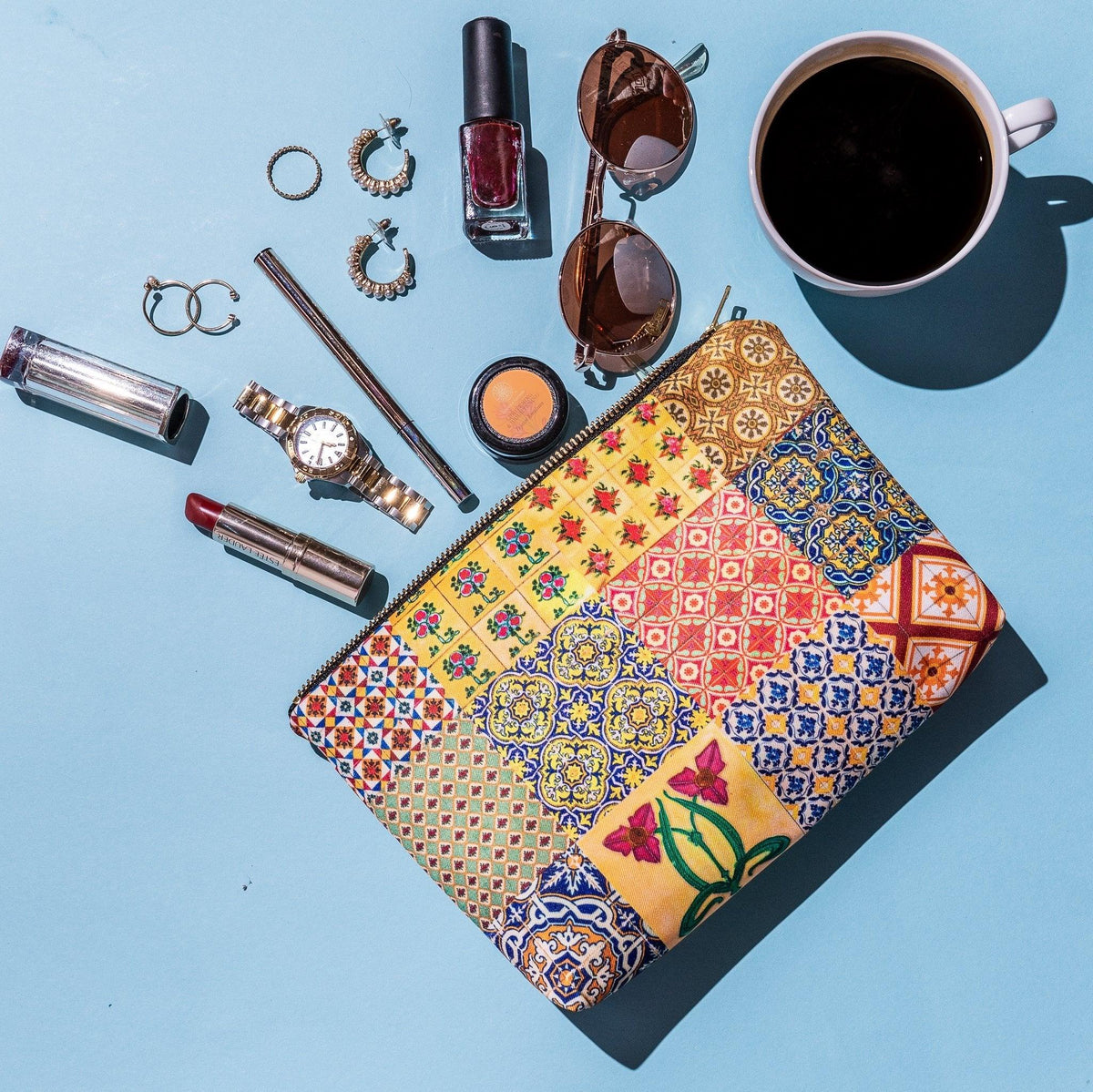 PHOTO PHACTORY | Peranakan Tiles Design Travel Pouch | Tuscany