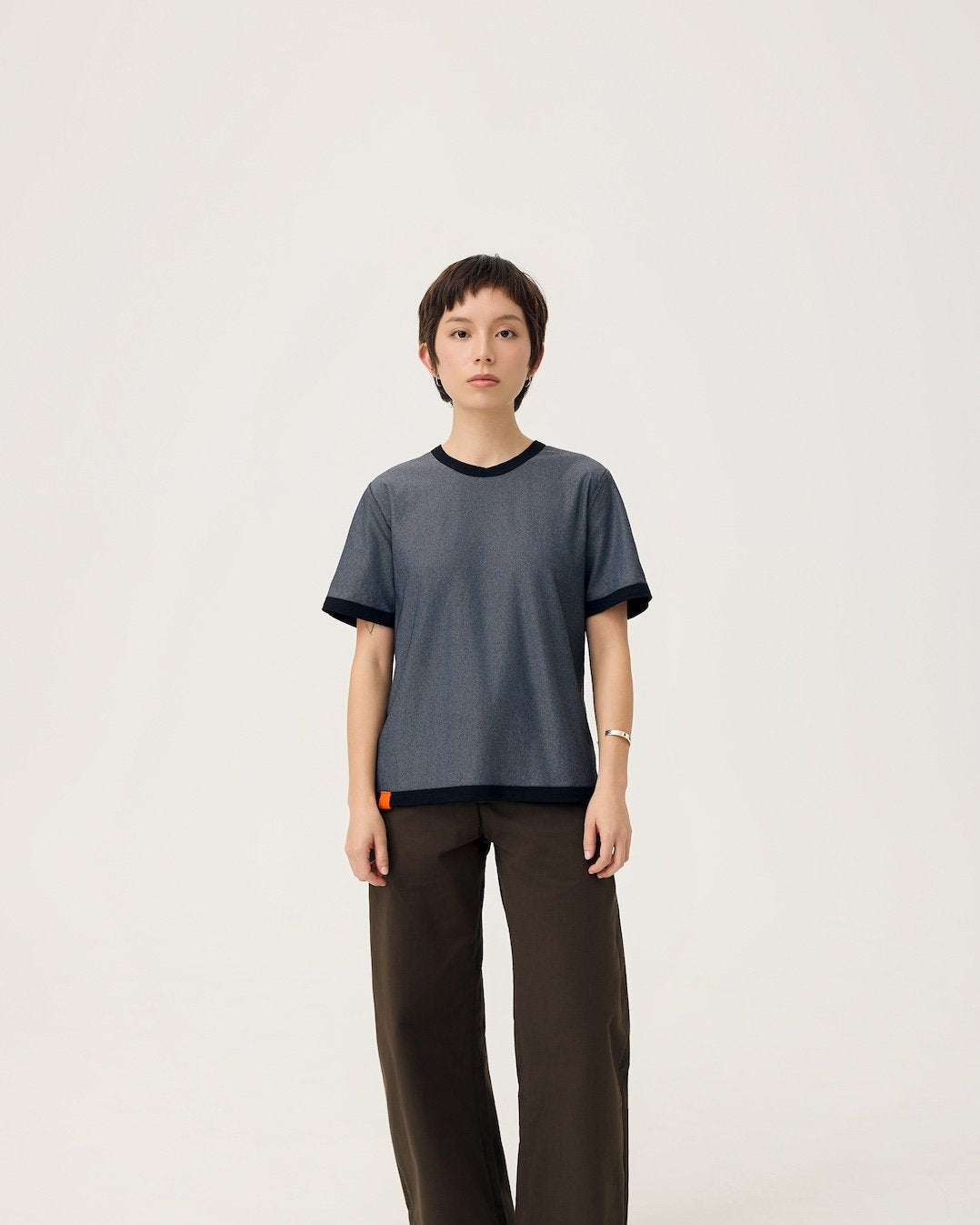 3EIGHTH | Everyday Reversible Tee in Black & Steel Grey