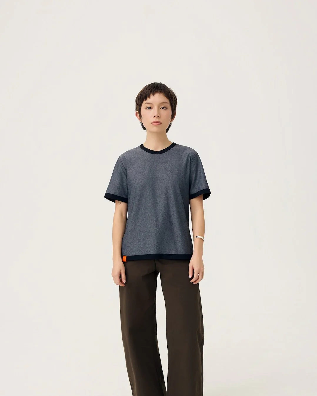 3EIGHTH | Everyday Reversible Tee in Black & Steel Grey