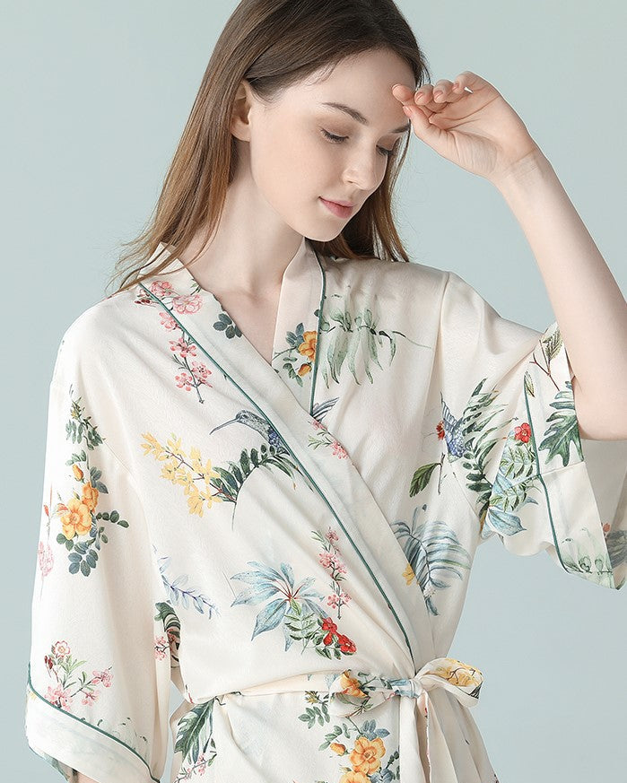 BELLS & BIRDS | Paradiso Floral Robe
