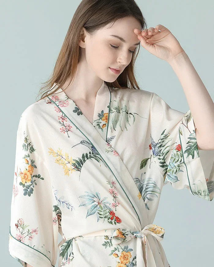 BELLS & BIRDS | Paradiso Floral Robe