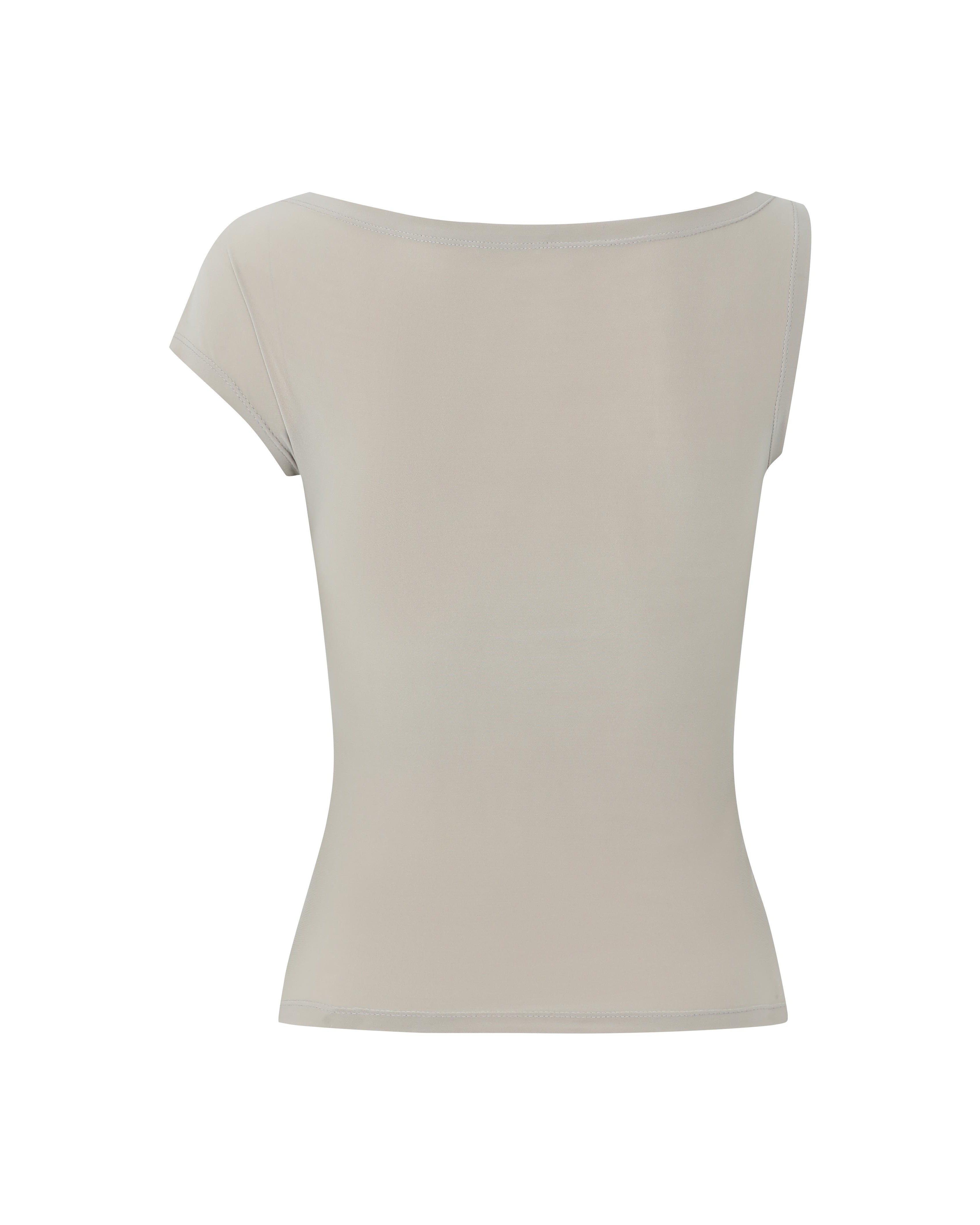 LAYERPLAN | Cotton Stretch Esmé Asymmetric T-Shirt Top