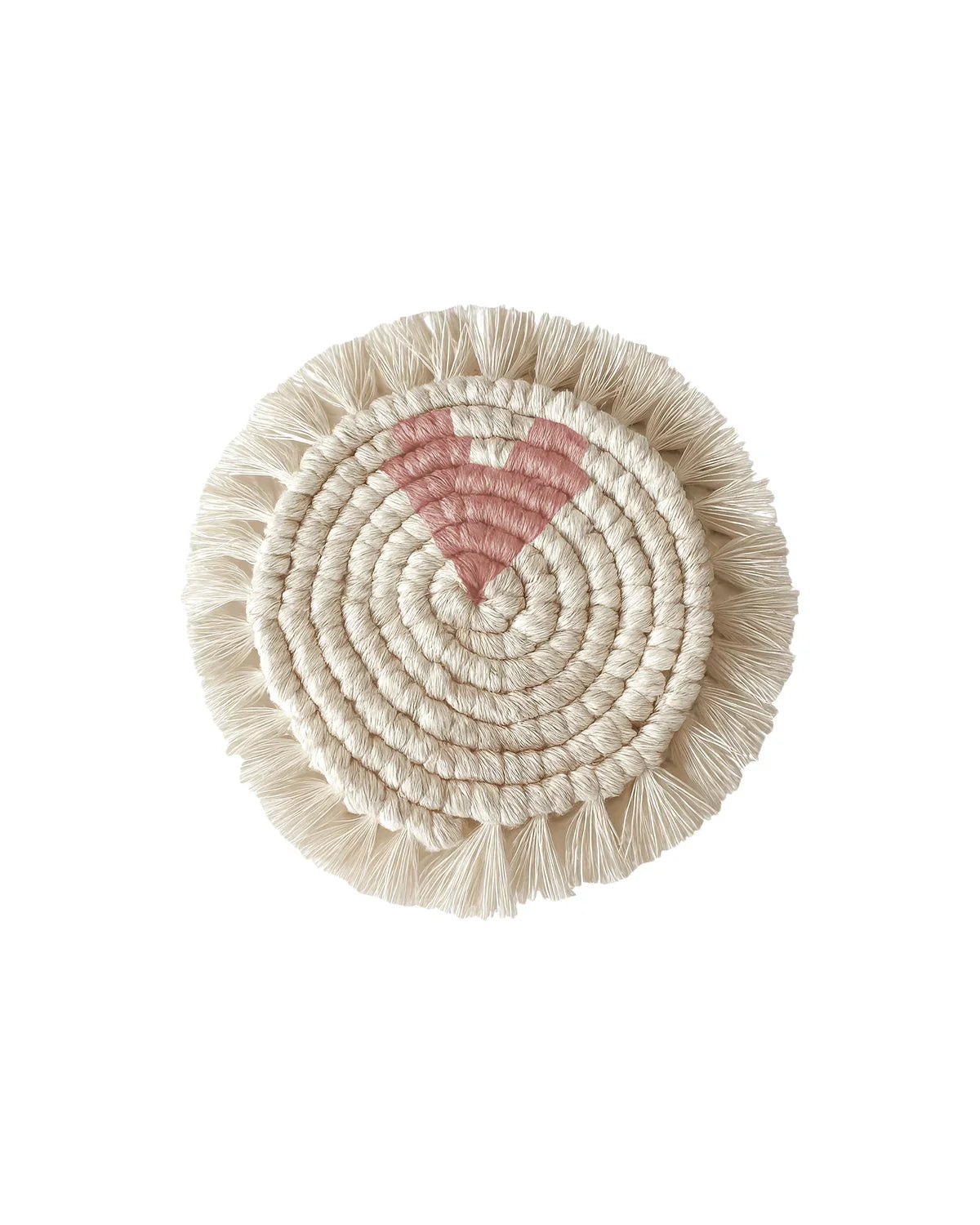 MEJA MAISON DE BALI | The Amour Macrame Coaster by Meja - Rose Tan
