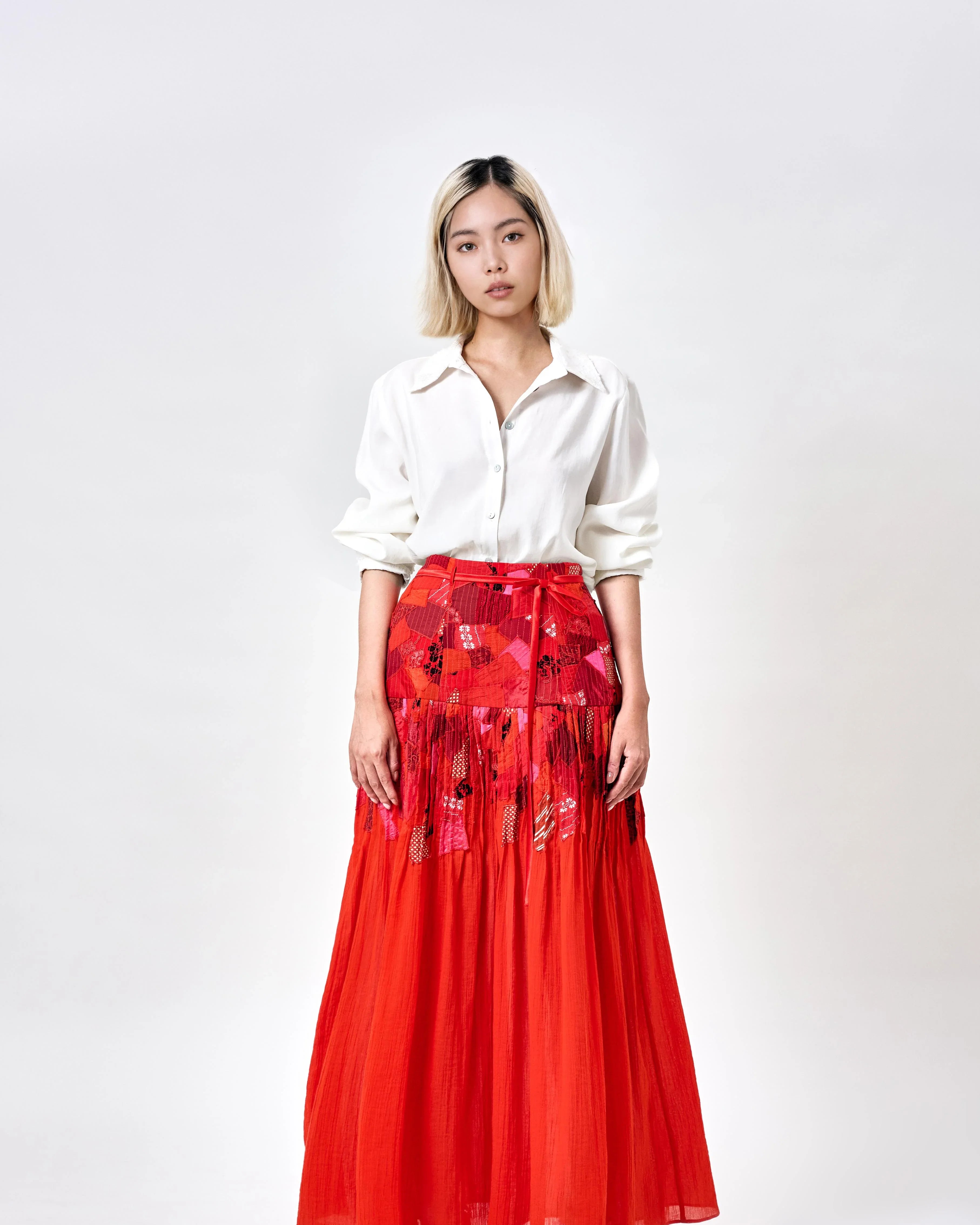 KHAAR | Scrap Midi Skirt