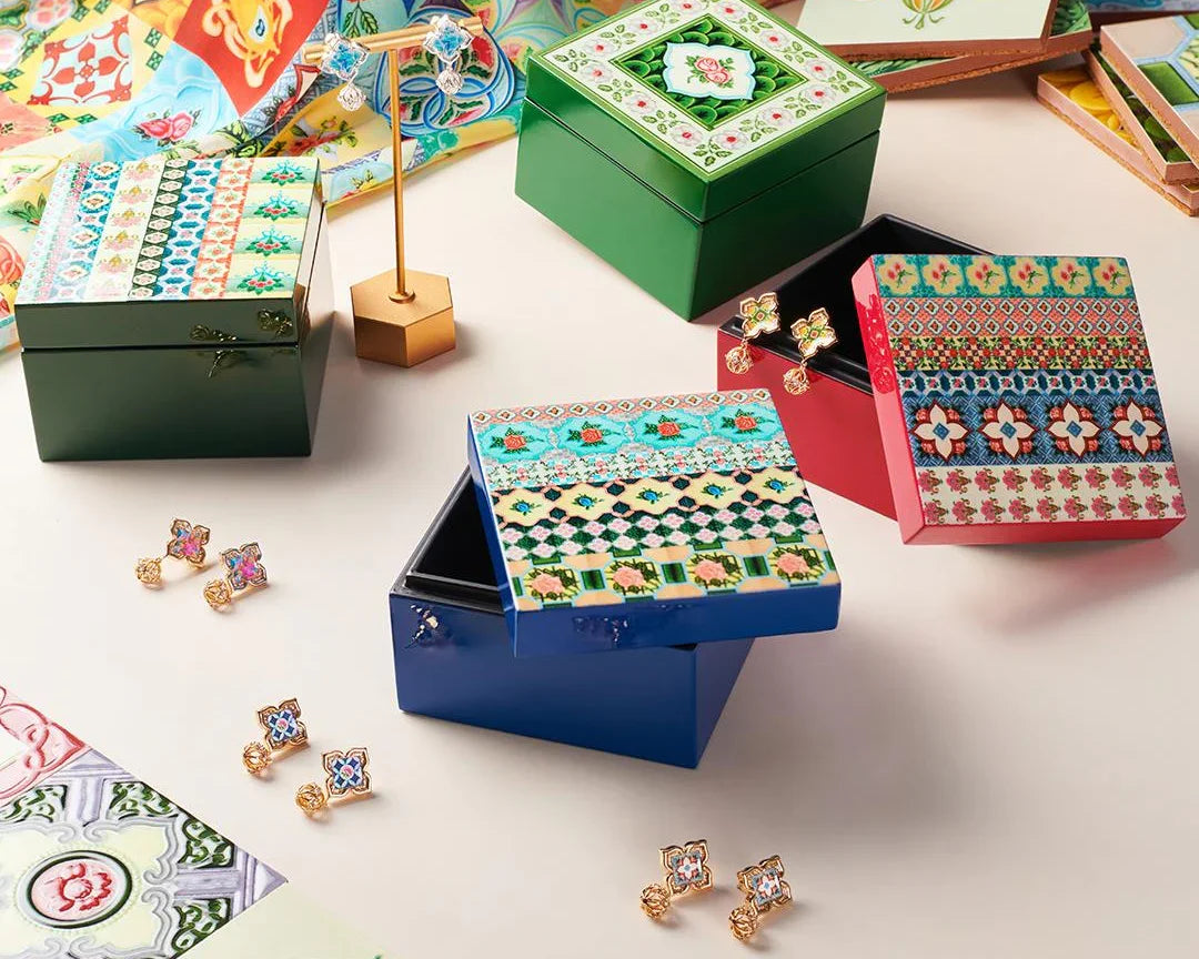 RARE BIRD COLLECTION | Peranakan Trinket Box Petite - Peranakan Rose