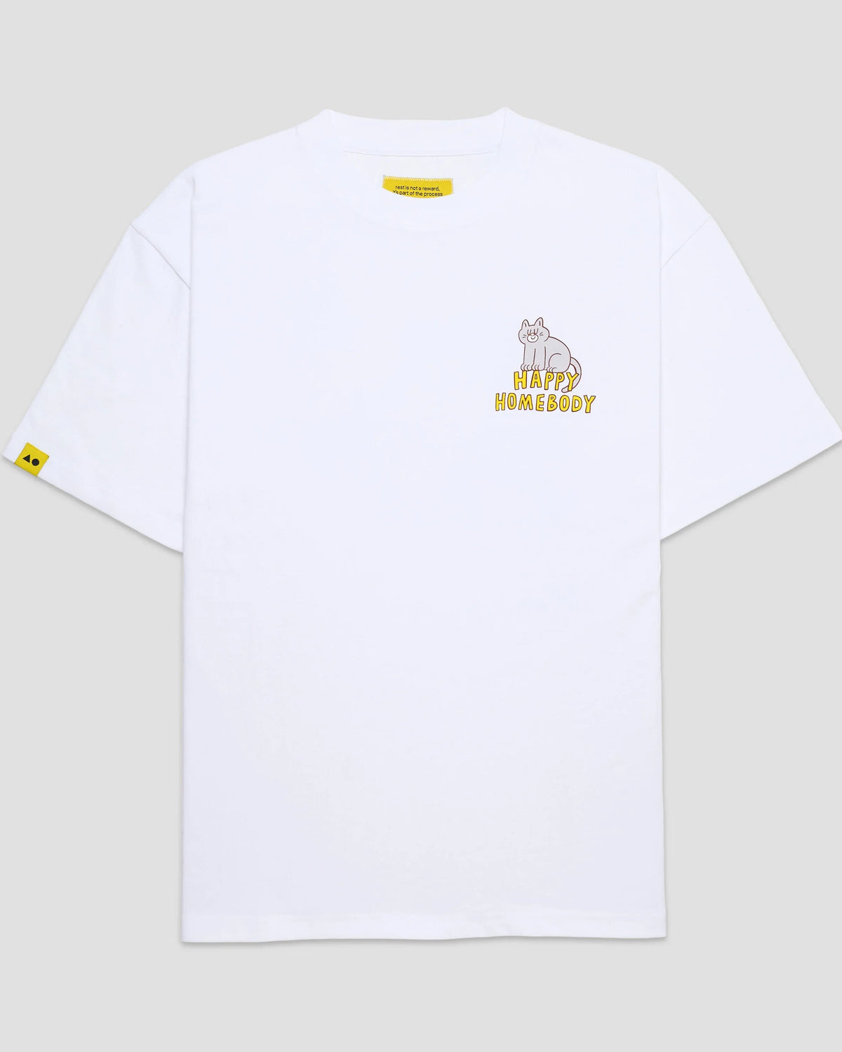 TALKING TOES | Happy Homebody Oversized Tee | White