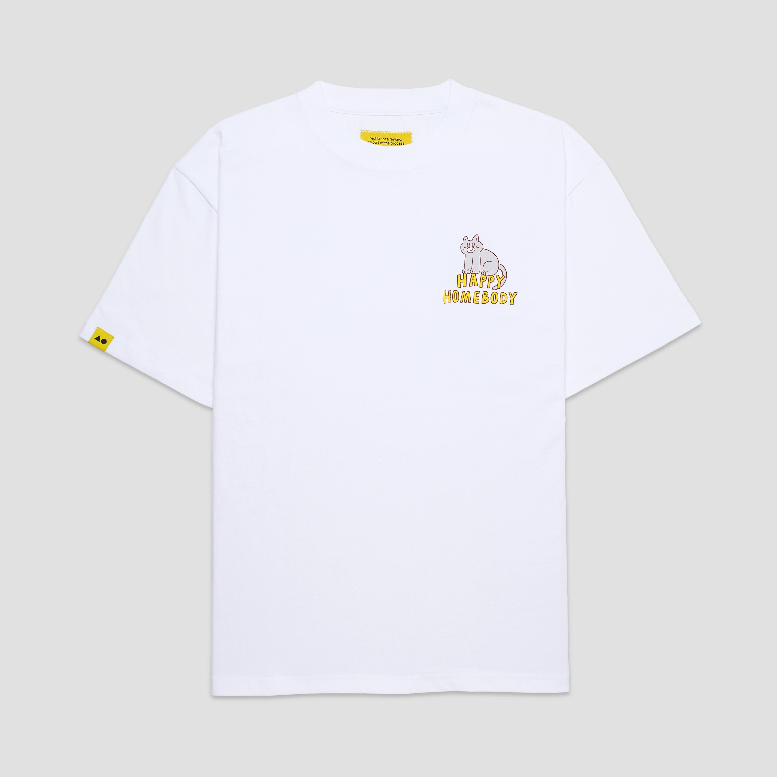 TALKING TOES | Happy Homebody Oversized Tee | White