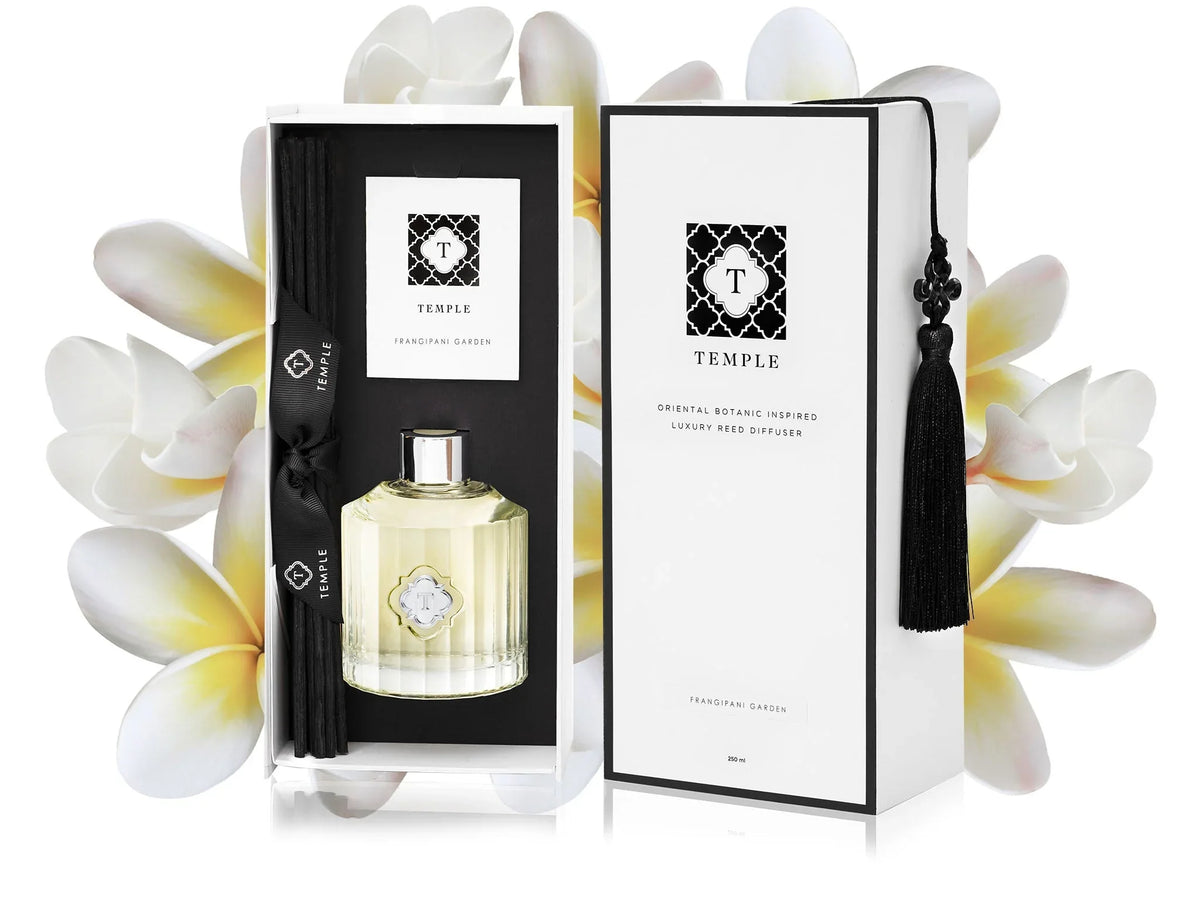 TEMPLE CANDLES | Luxury Reed Diffuser - Frangipani Garden