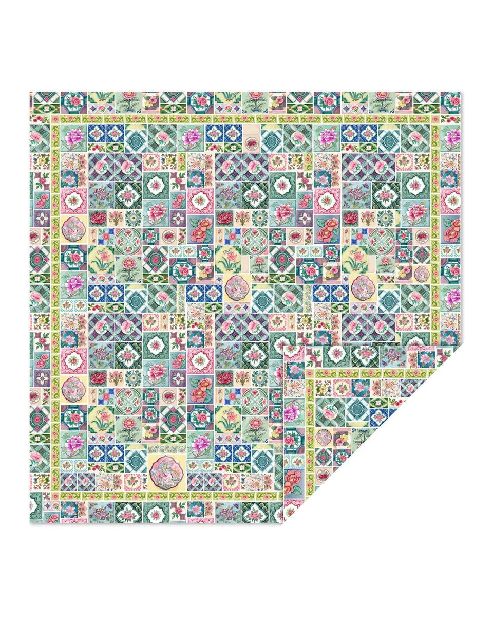 SINGLAPA | Peranakan Tiles Scarf DS