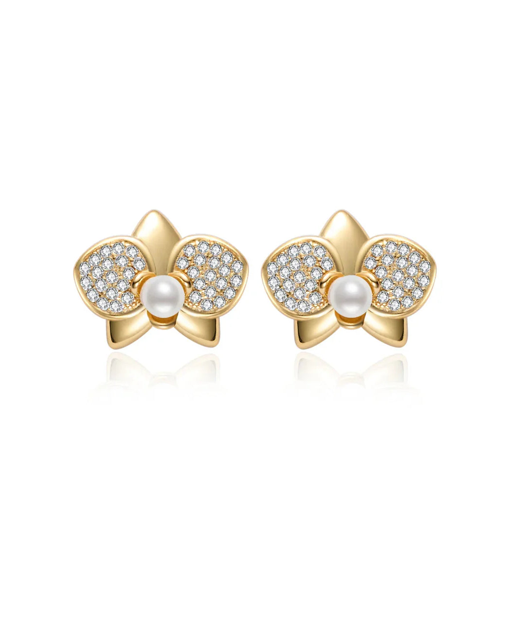 PEARLY LUSTRE | Top Grade Freshwater Pearl Earrings WE00851 | ORCHID