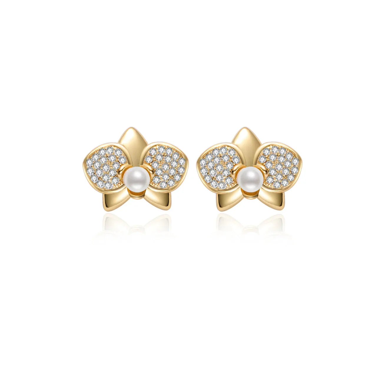 PEARLY LUSTRE | Top Grade Freshwater Pearl Earrings WE00851 | ORCHID