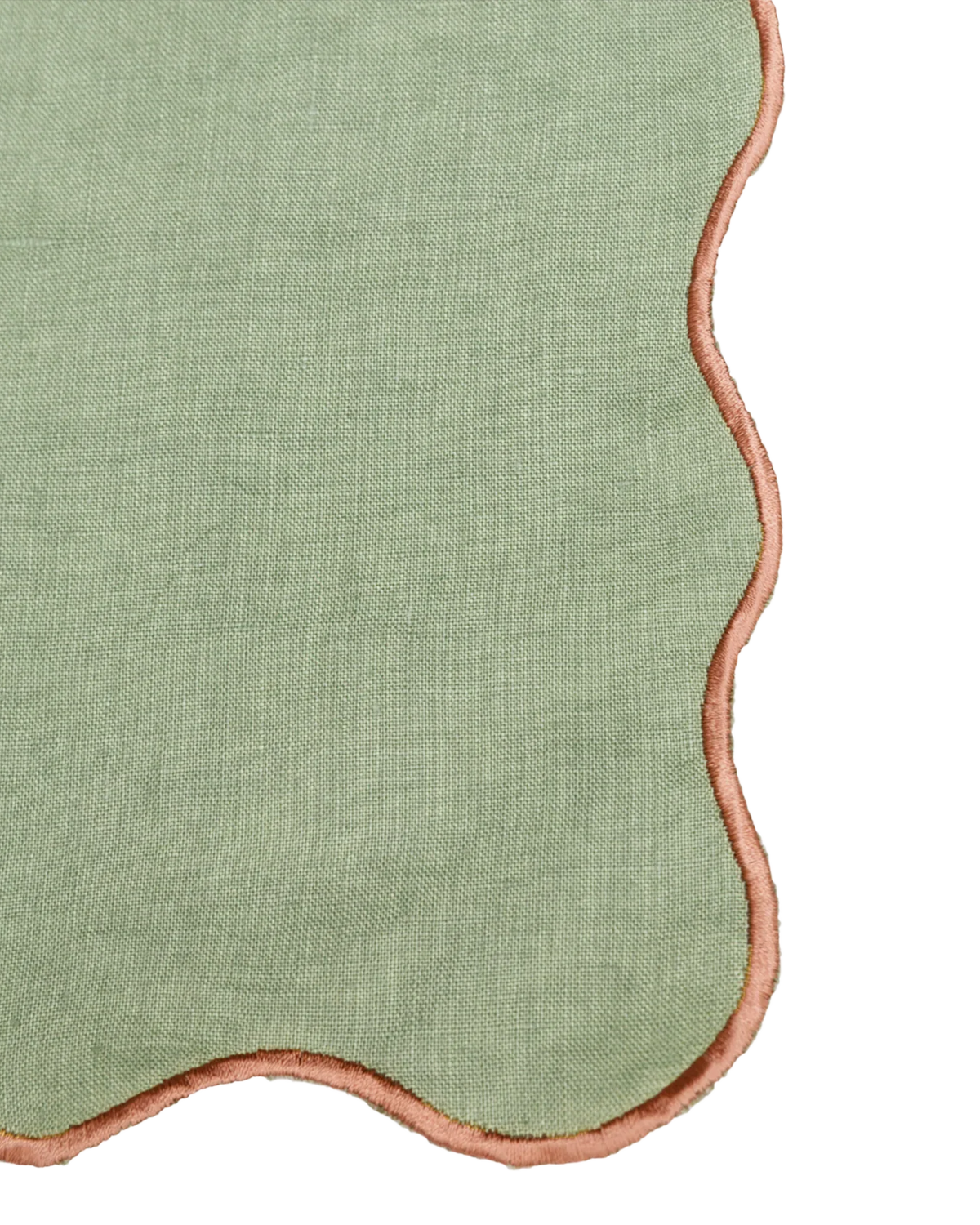 MEJA | The Aventure Africaine’ Cocktail Napkin - Oil Green Solid (Set of 2)