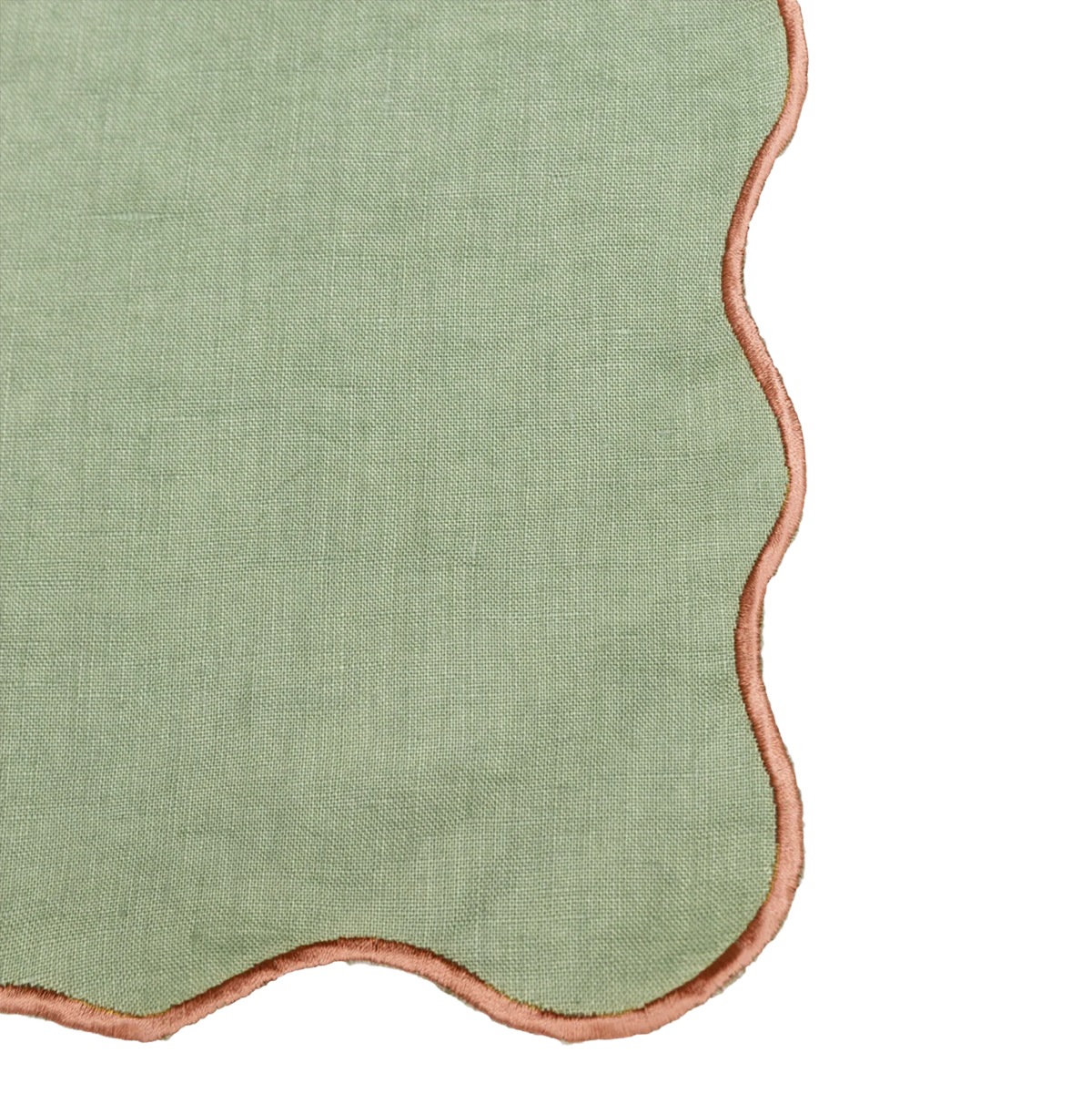 MEJA | The Aventure Africaine’ Cocktail Napkin - Oil Green Solid (Set of 2)