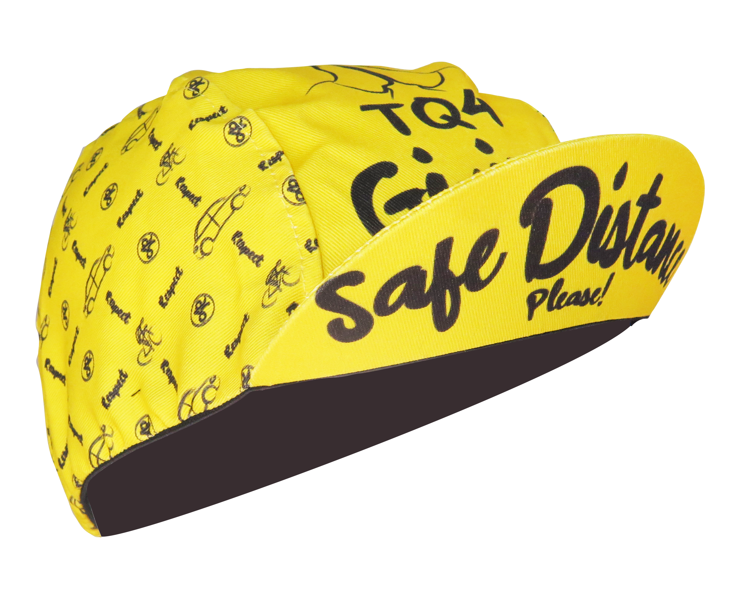 A DESIGN BY TAKACHYA | Cycling Cap - Safe Distance Yellow