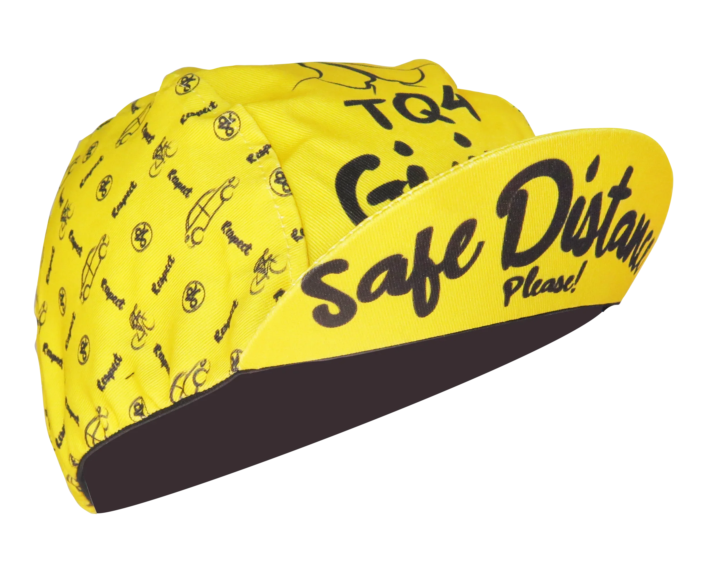 A DESIGN BY TAKACHYA | Cycling Cap - Safe Distance Yellow