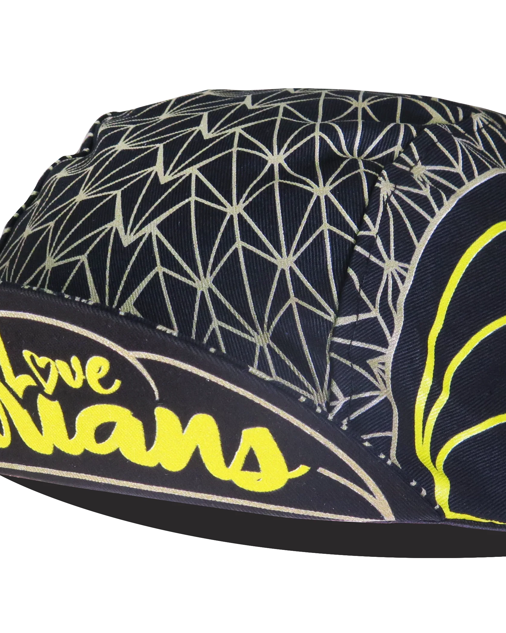 A DESIGN BY TAKACHYA | Cycling Cap - Me Love Durian Black Gold