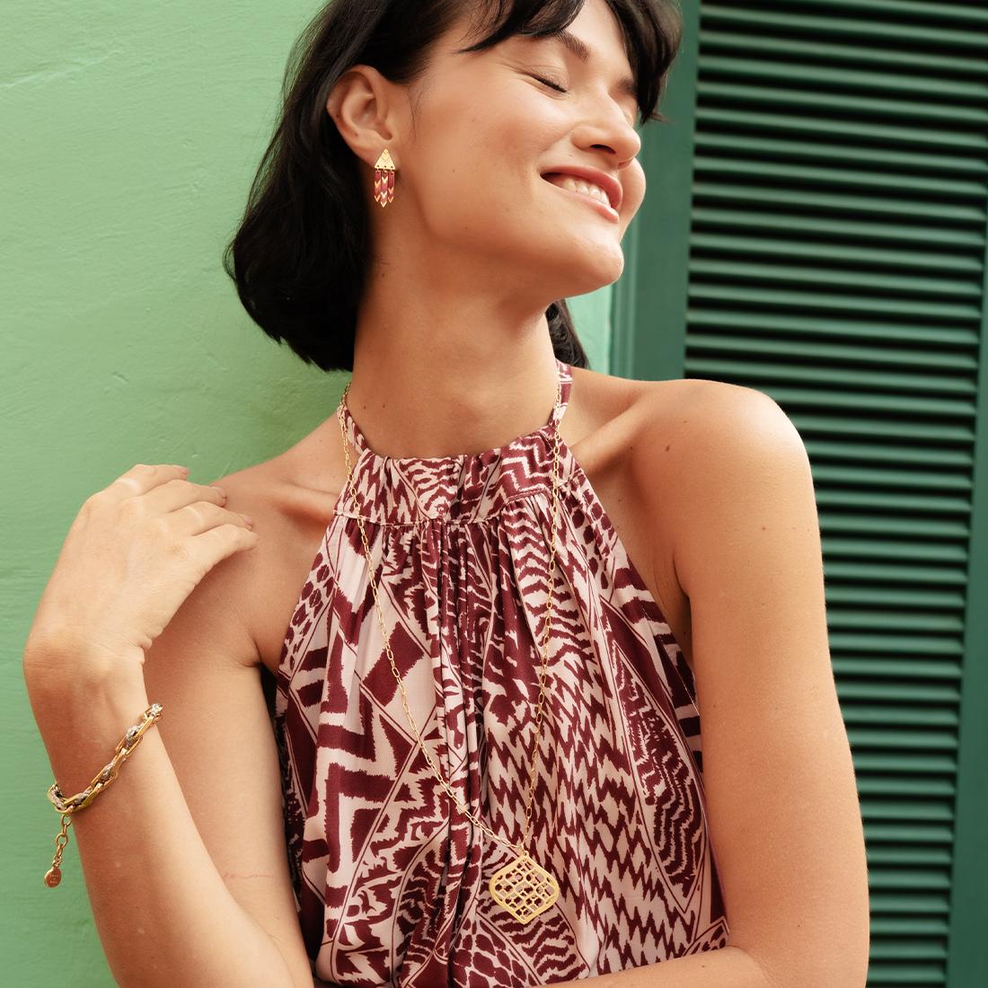 EMBRACE JEWELLERY | Chevron Tassel Earrings