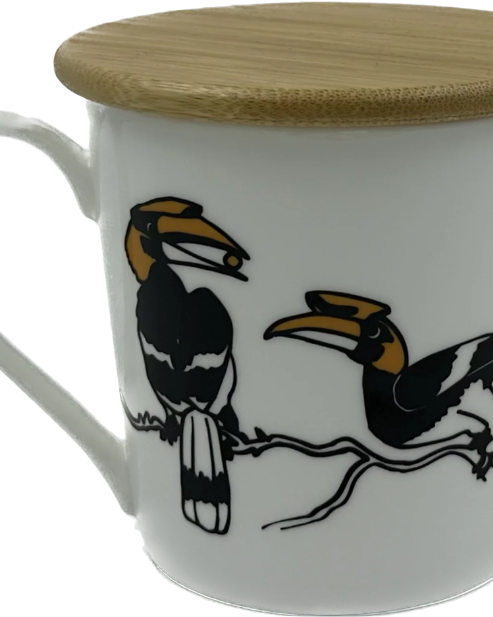 THE ANIMAL PROJECT | Wide Tapered Mug With Bamboo Lid
