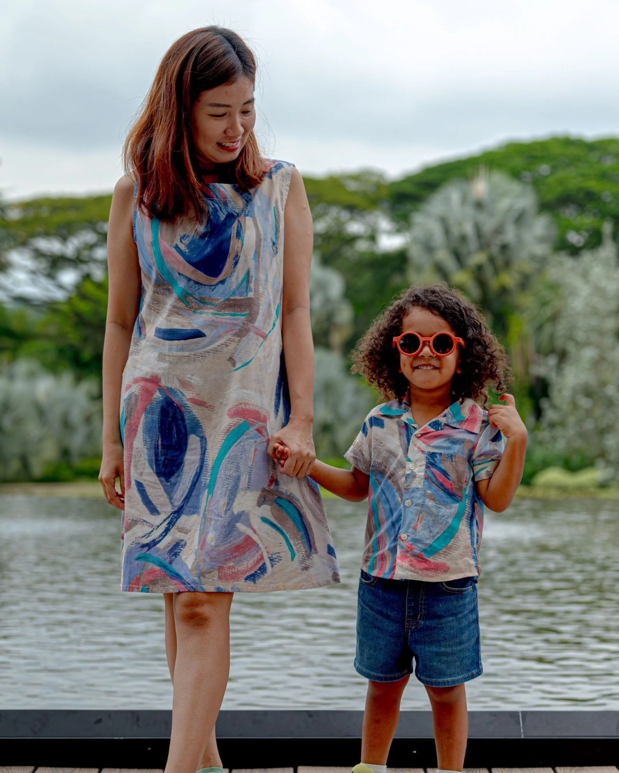 NIMBU | Maldives Kids Unisex Cotton Shirt In Hawaiian Collar