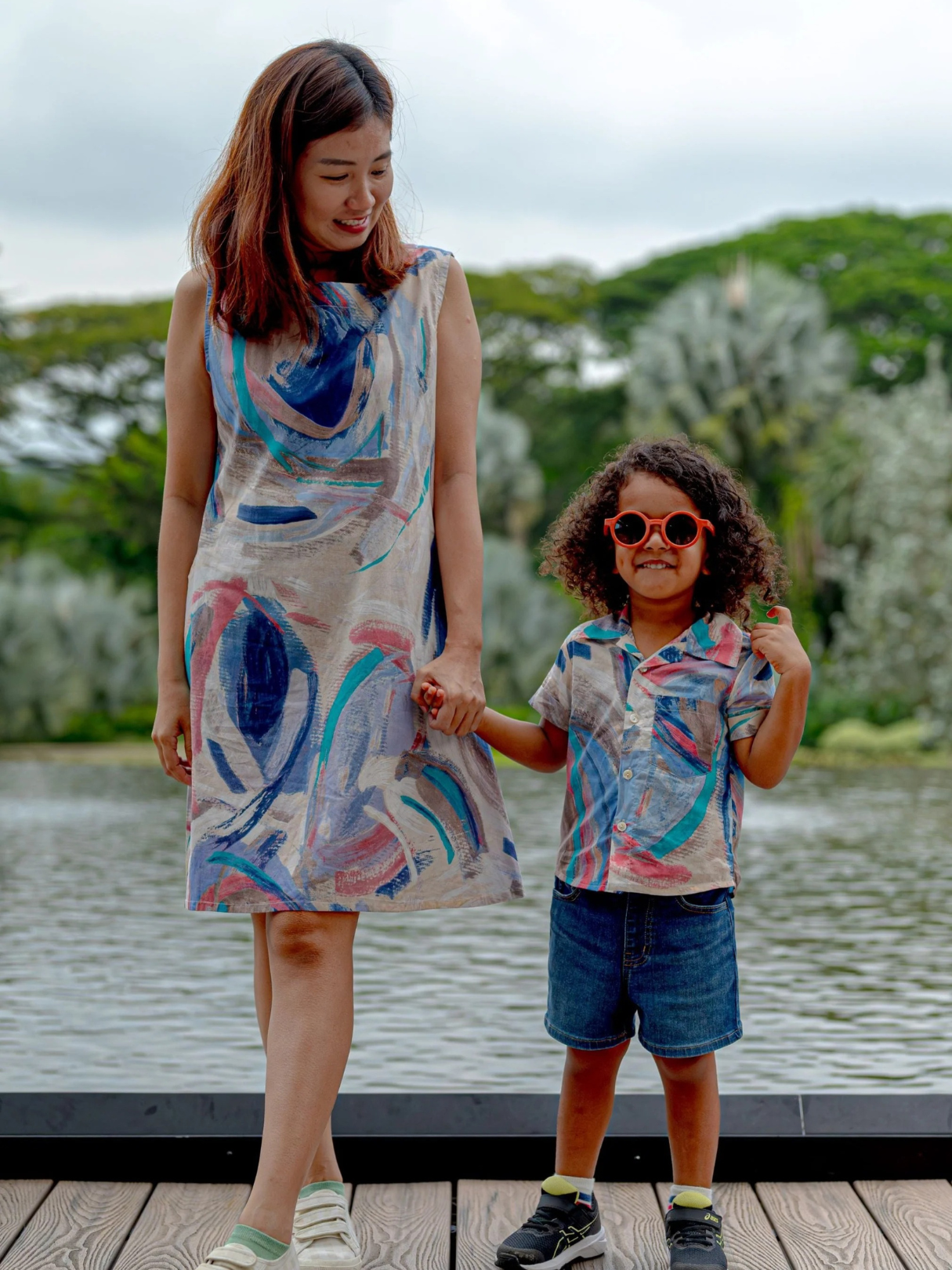 NIMBU | Maldives Kids Unisex Cotton Shirt In Hawaiian Collar