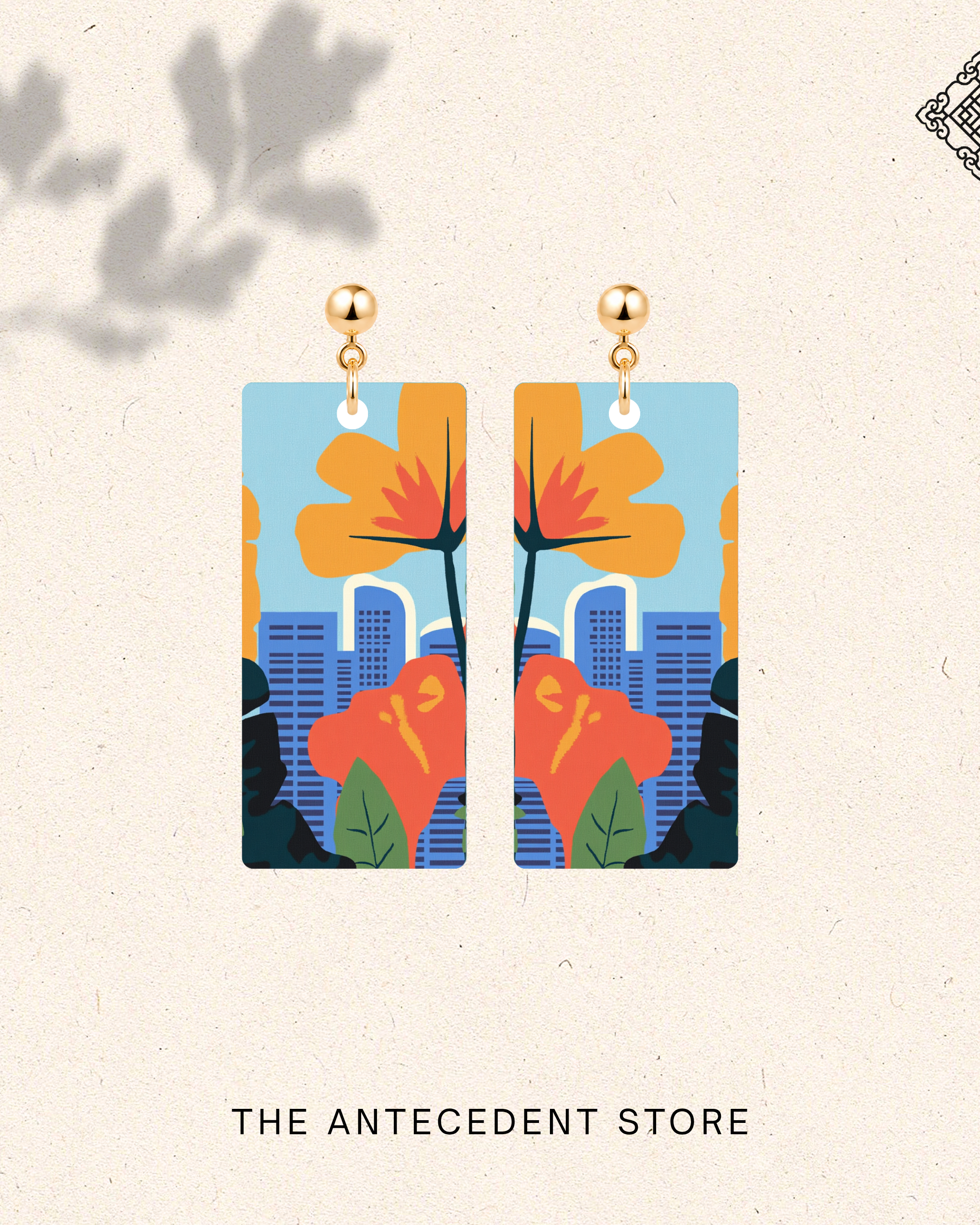 THE ANTECEDENT STORE | Singapore Skyline Earrings | Island Colours Series No. 01