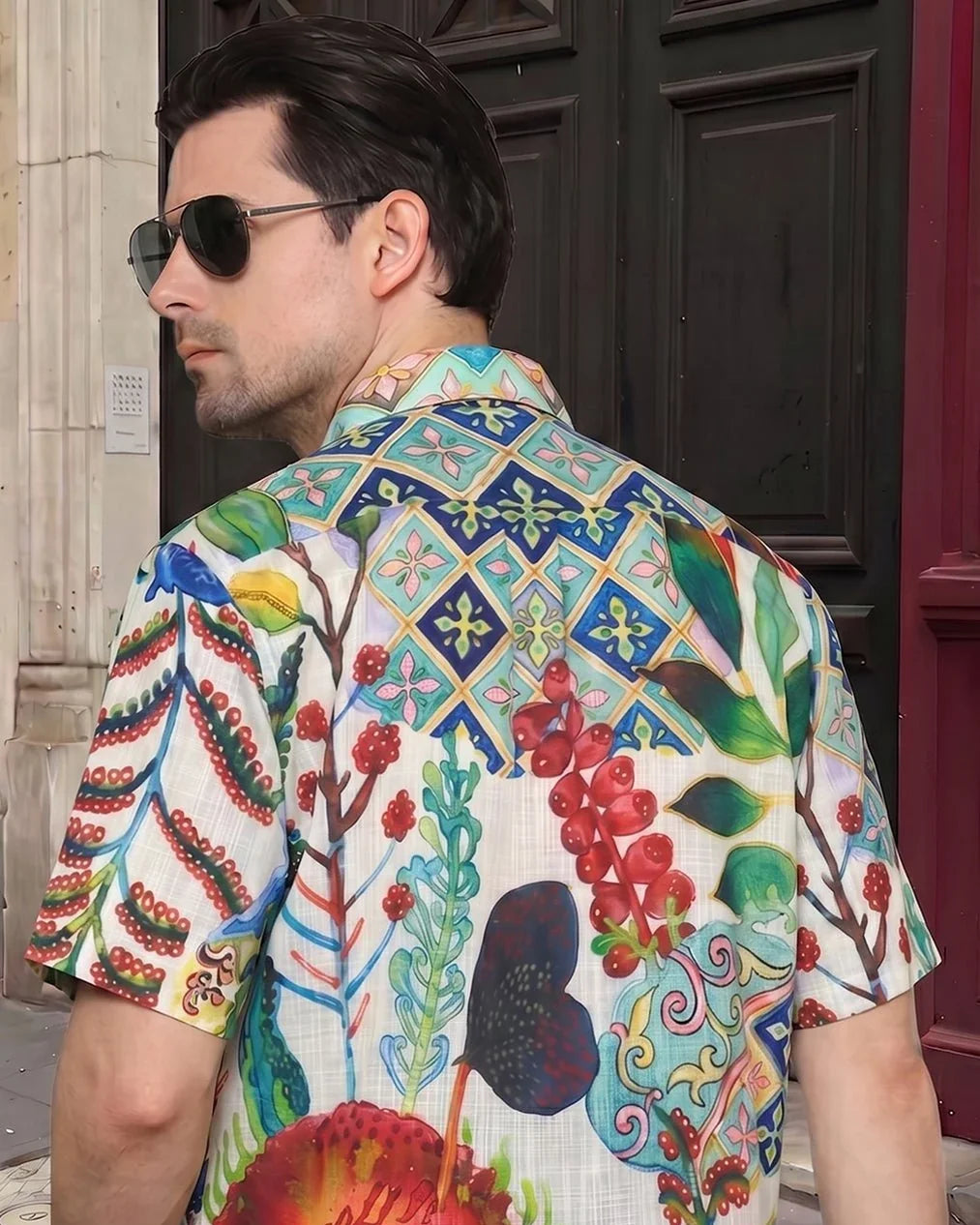 KANZI COLLECTION | Watercolor Botanical Shirt