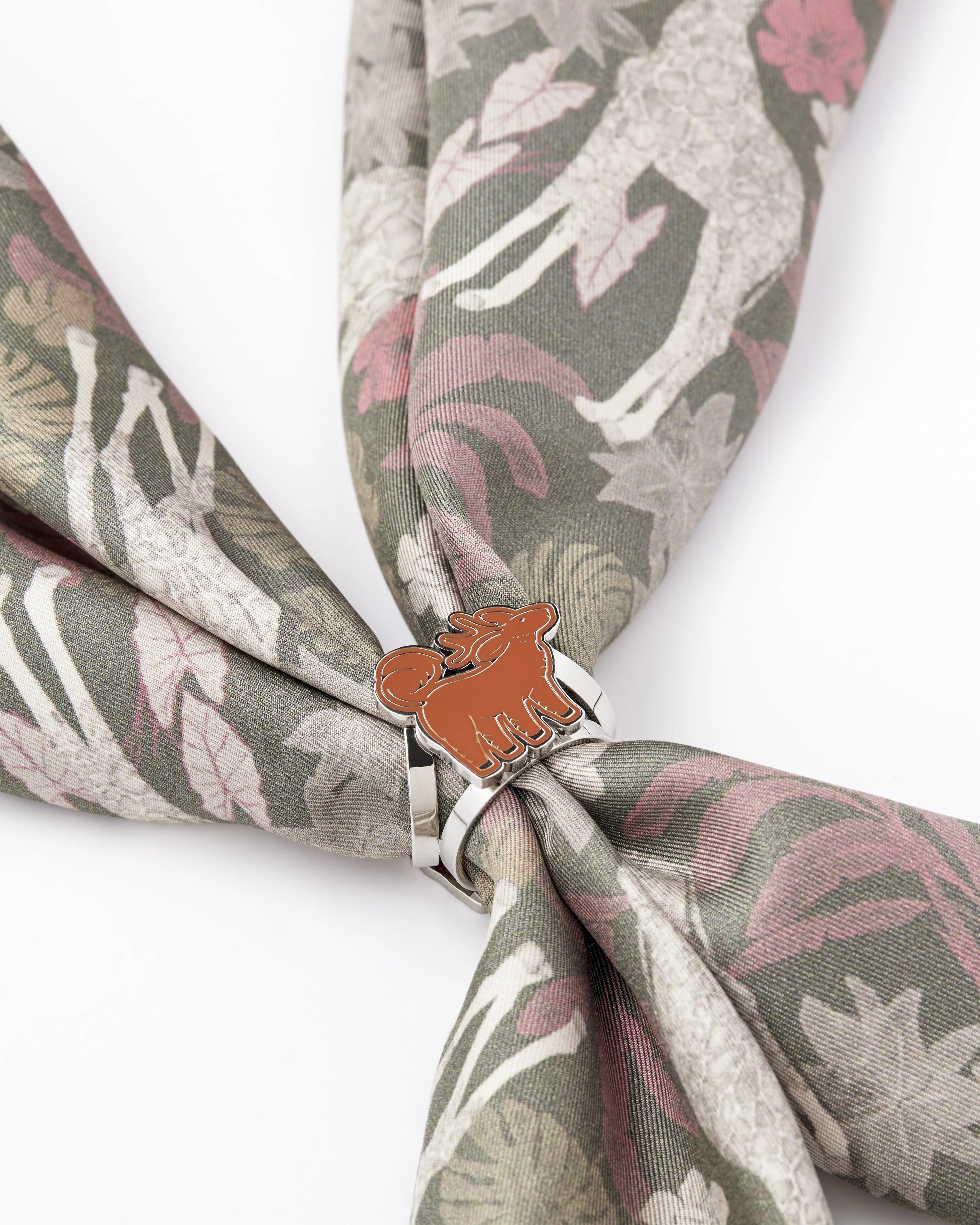 STUDIO QILING | Duo Scarf 100 Ring Silver