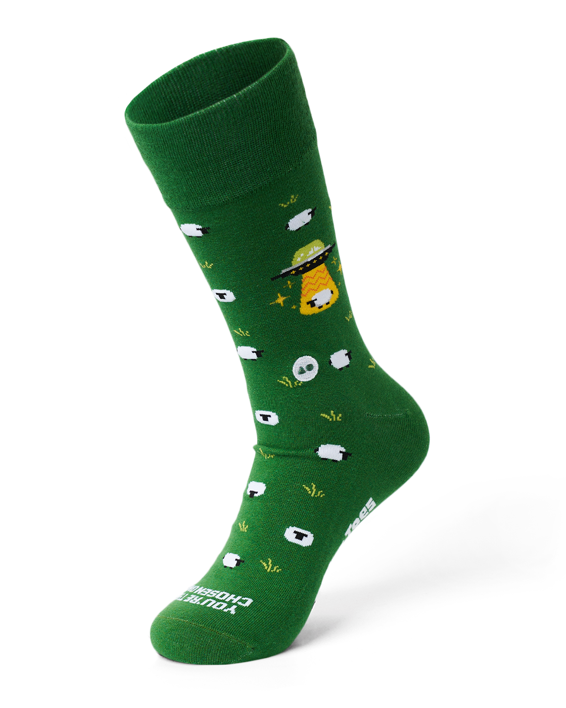 TALKING TOES | Galactic Sheep Crew Sock