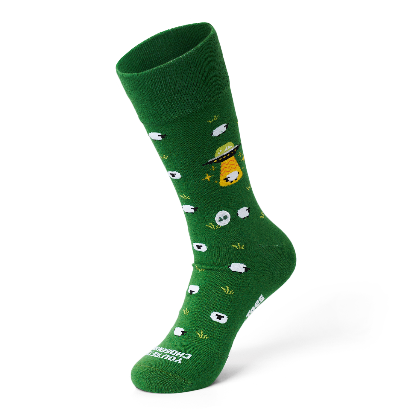 TALKING TOES | Galactic Sheep Crew Sock