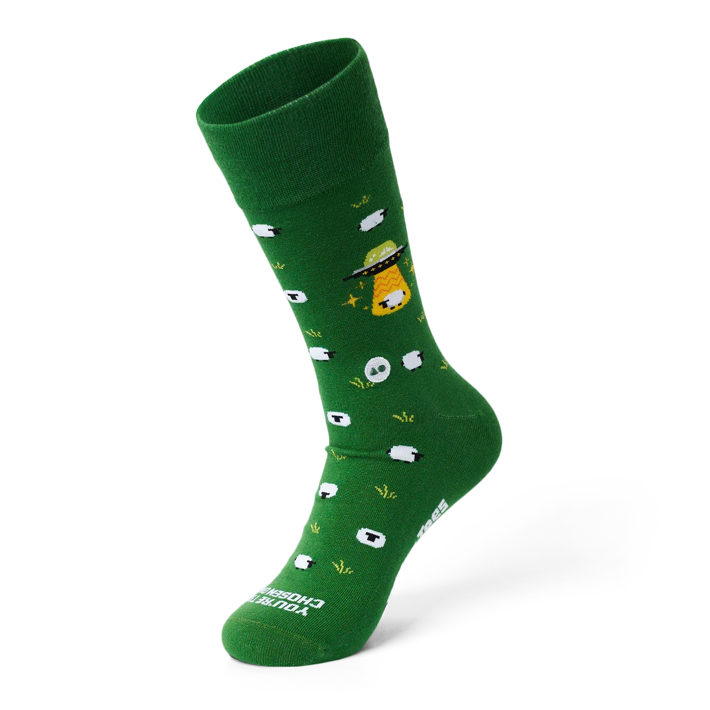 TALKING TOES | Galactic Sheep Crew Sock
